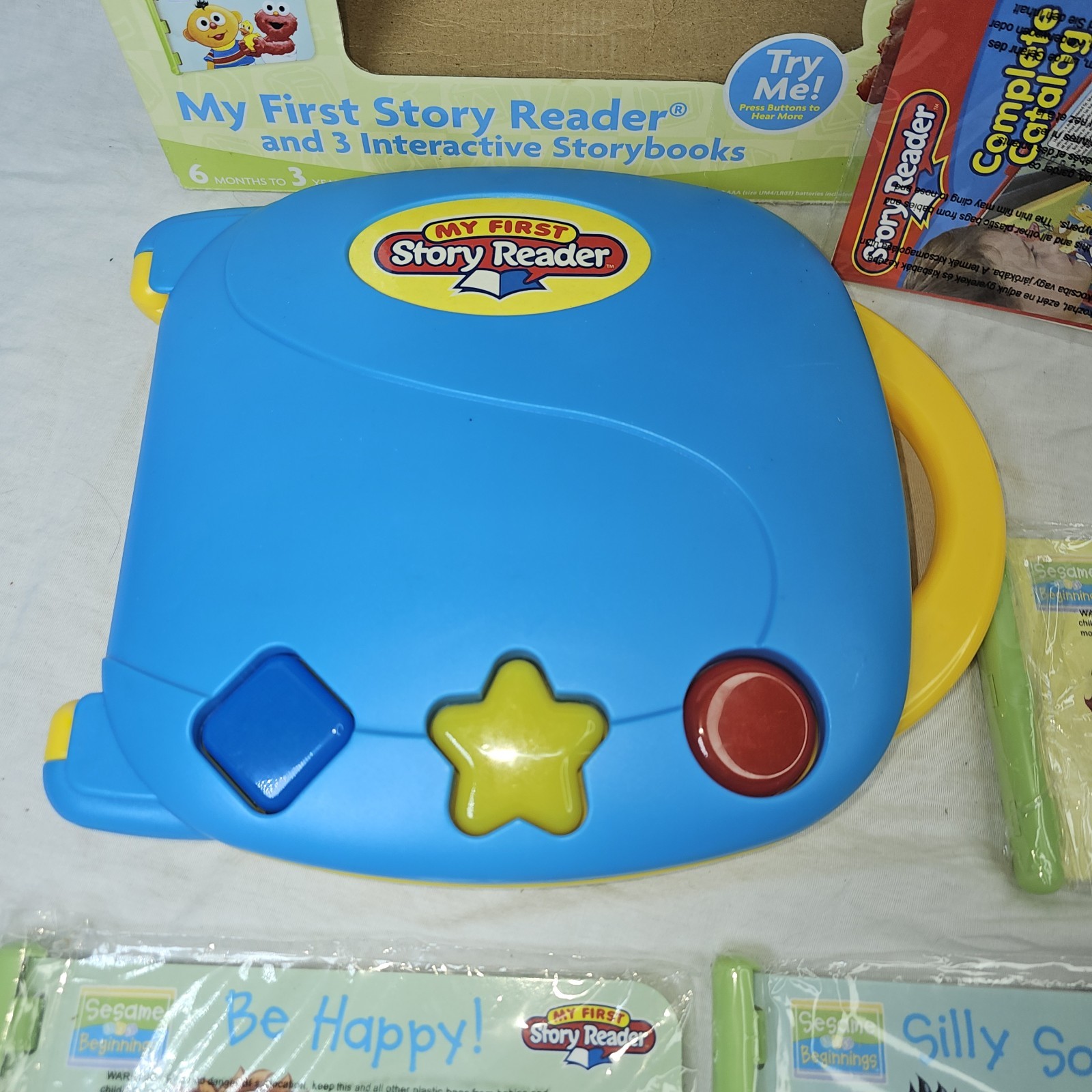 Sesame Street Beginnings My First Story Reader & 3 Interactive Storybooks 2005