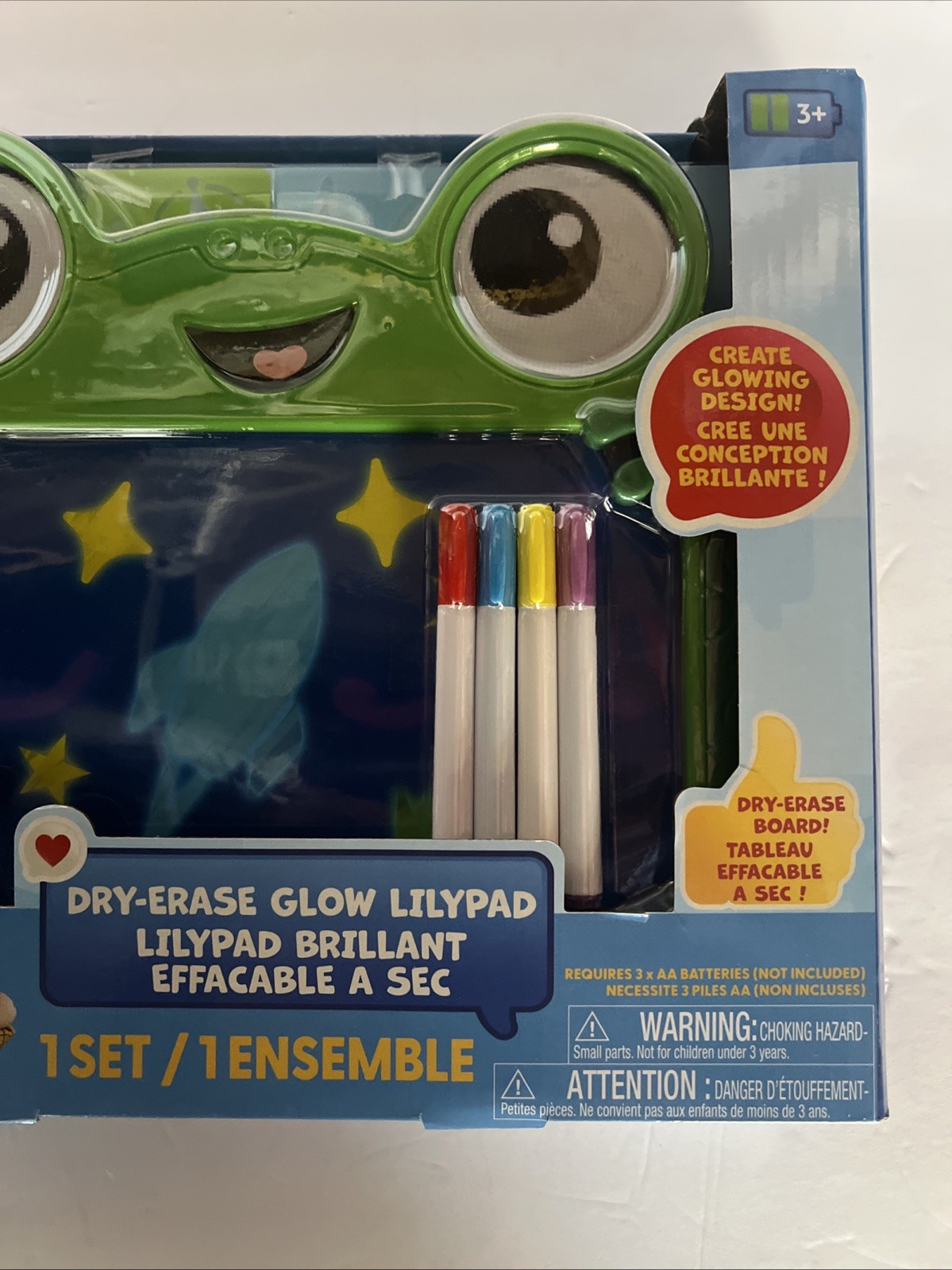 Toy Story 5 Lilypad/Pixar Dry Erase Glow in the Dark Drawing Board, In hand