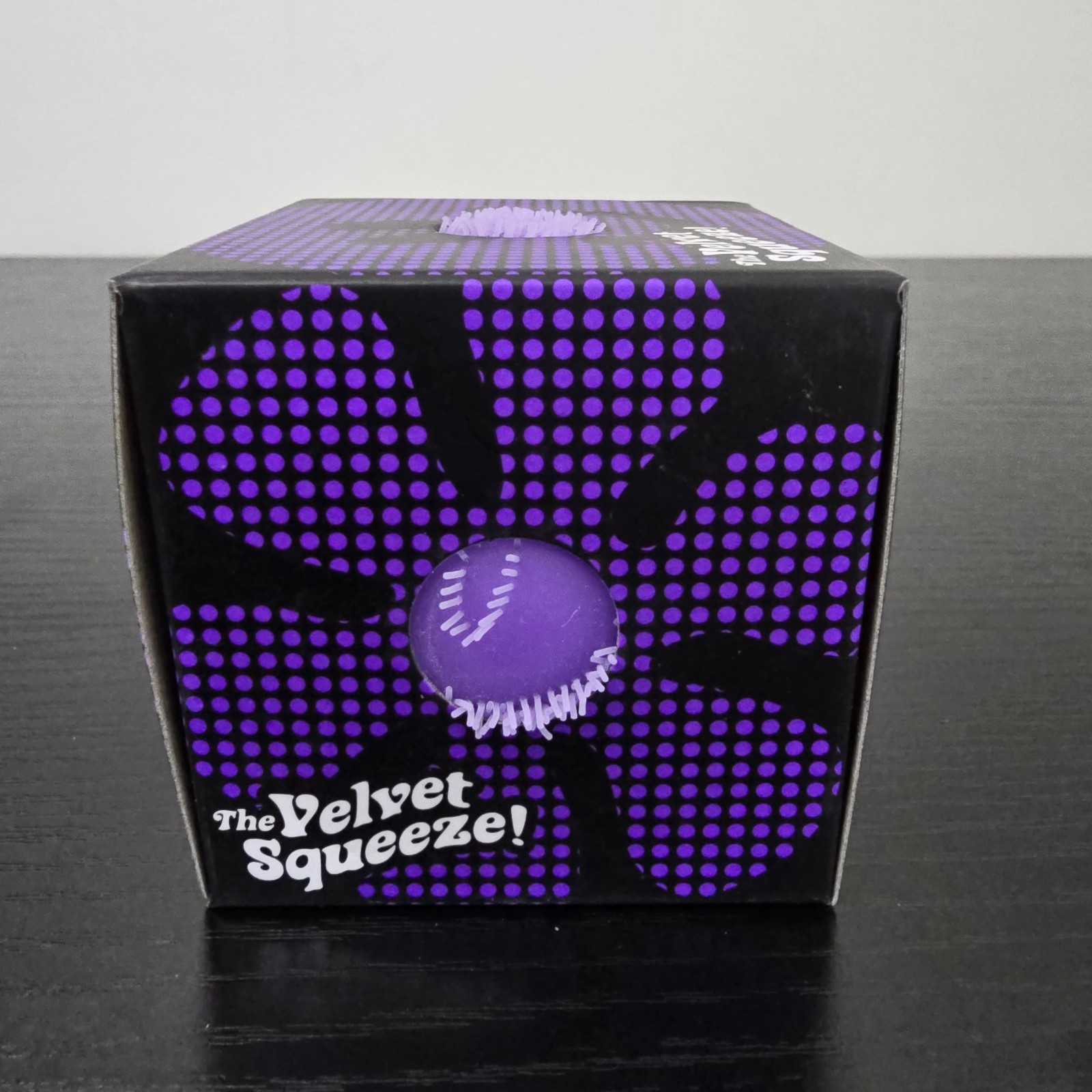 Schylling NeeDoh Fuzz Ball Flower Power Squishy Stress Ball – Purple – New