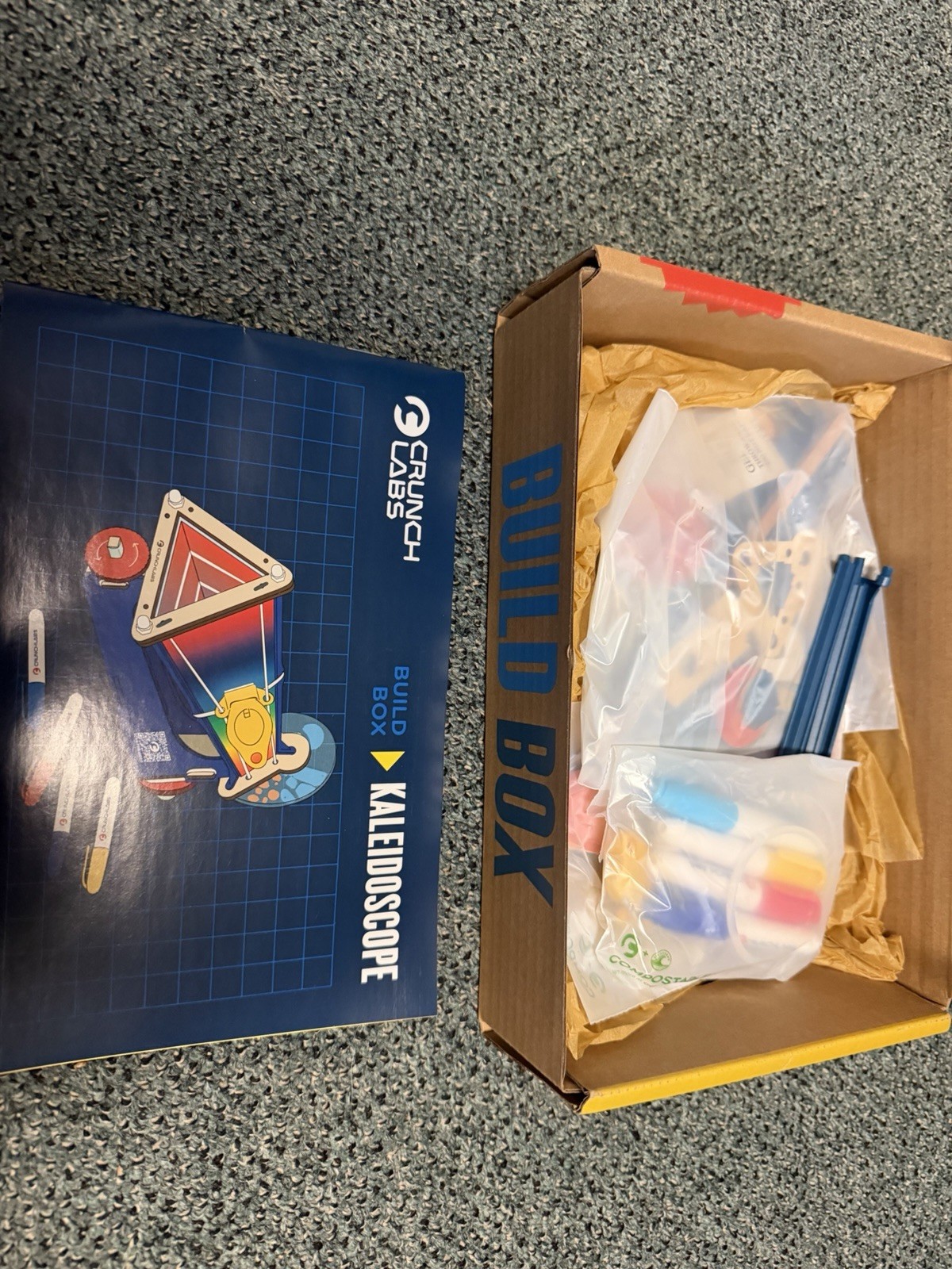 CrunchLabs Mark Rober Build Box Engineering STEM Kit Kaleidoscope
