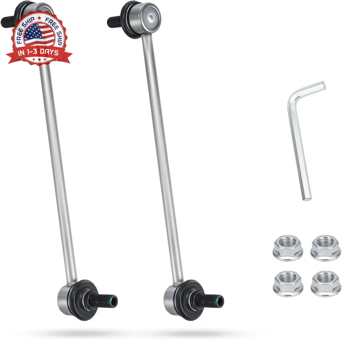 K750913 Zinc-Nickel Alloy Front Stabilizer Sway Bar End Link for 2018-2020 Toyot