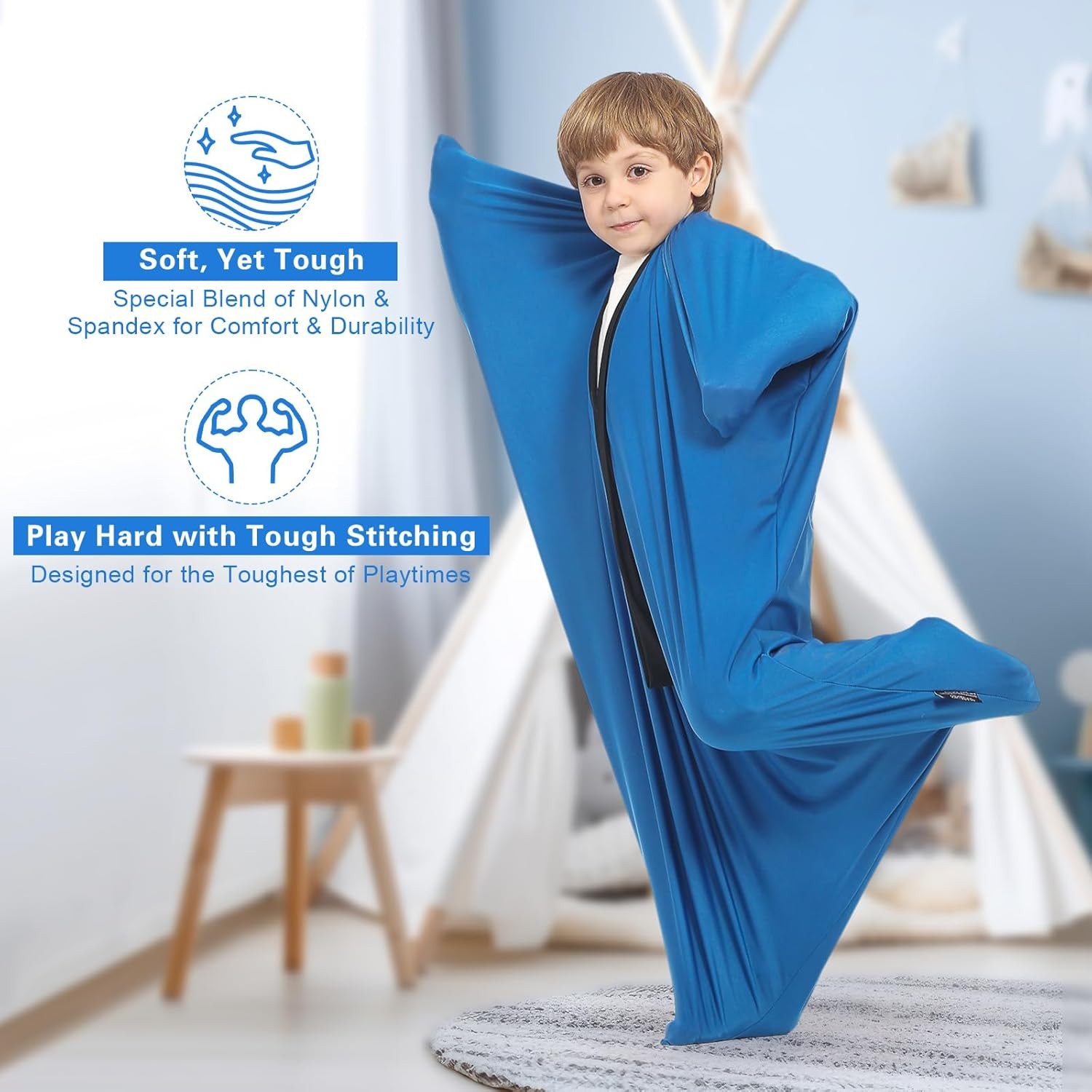 Body Sock Sensory Kids, Small 24 * 39 inch, Good for Kids Height 38~48 inch, Sof