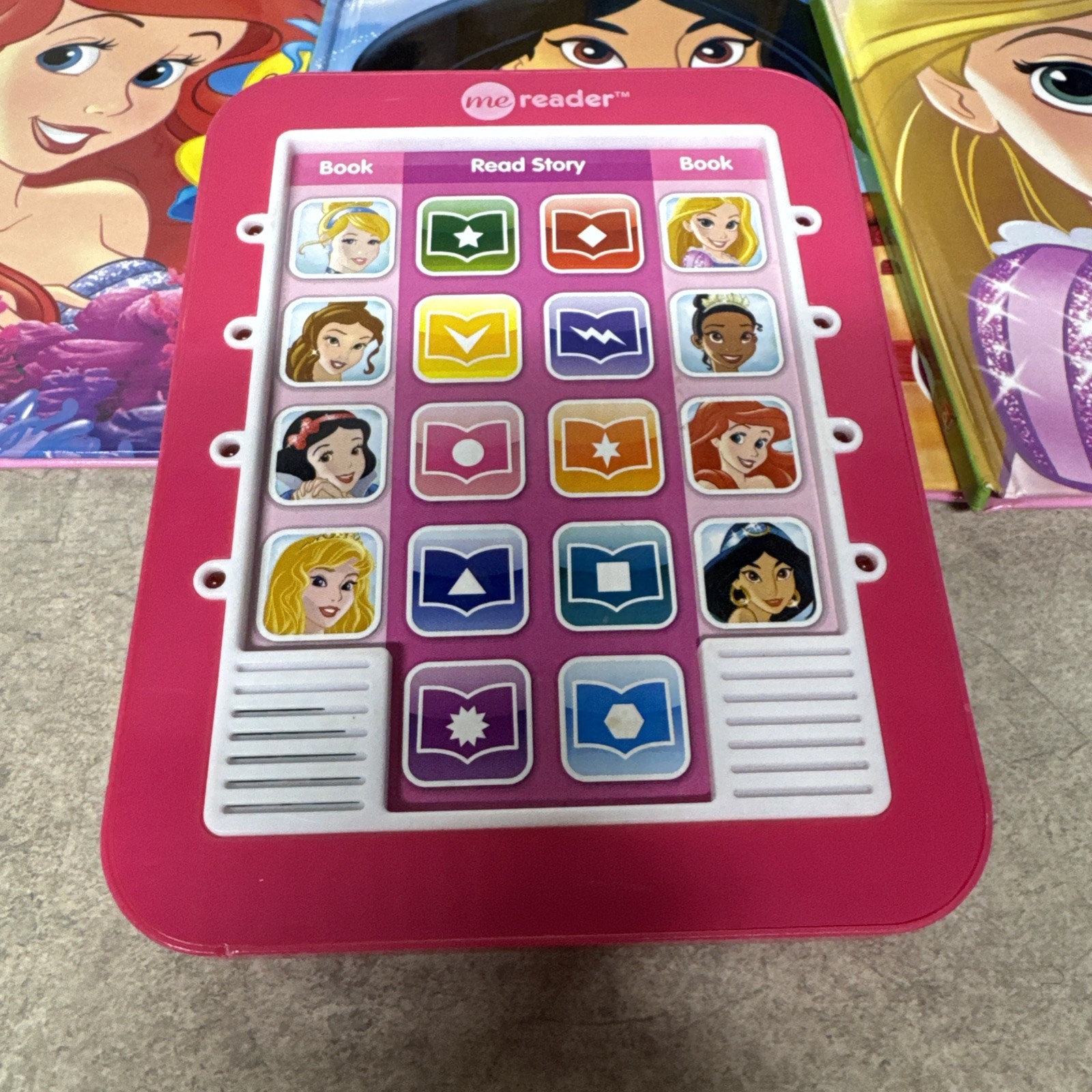 Disney Princess ME READER with 8 Books Electronic Story Reader Excellent US1