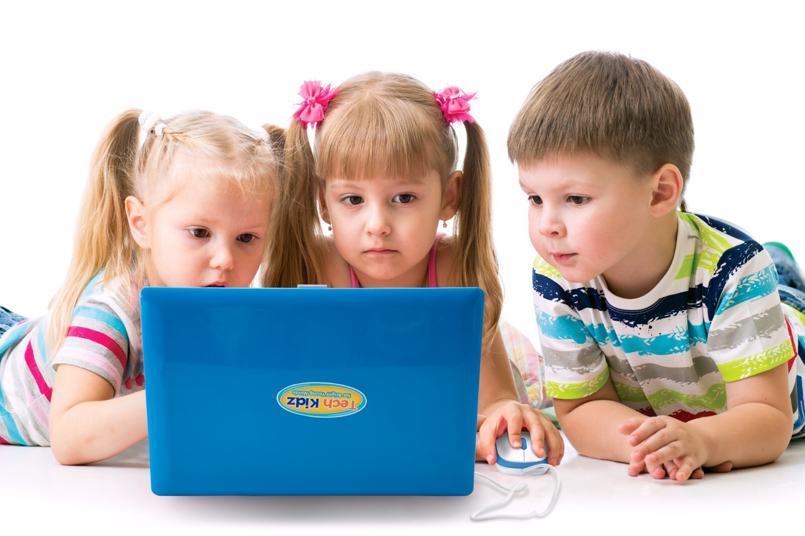 Tech Kidz Toy Computer Laptop Computer 80 Challenging Learning Activities (Blue)