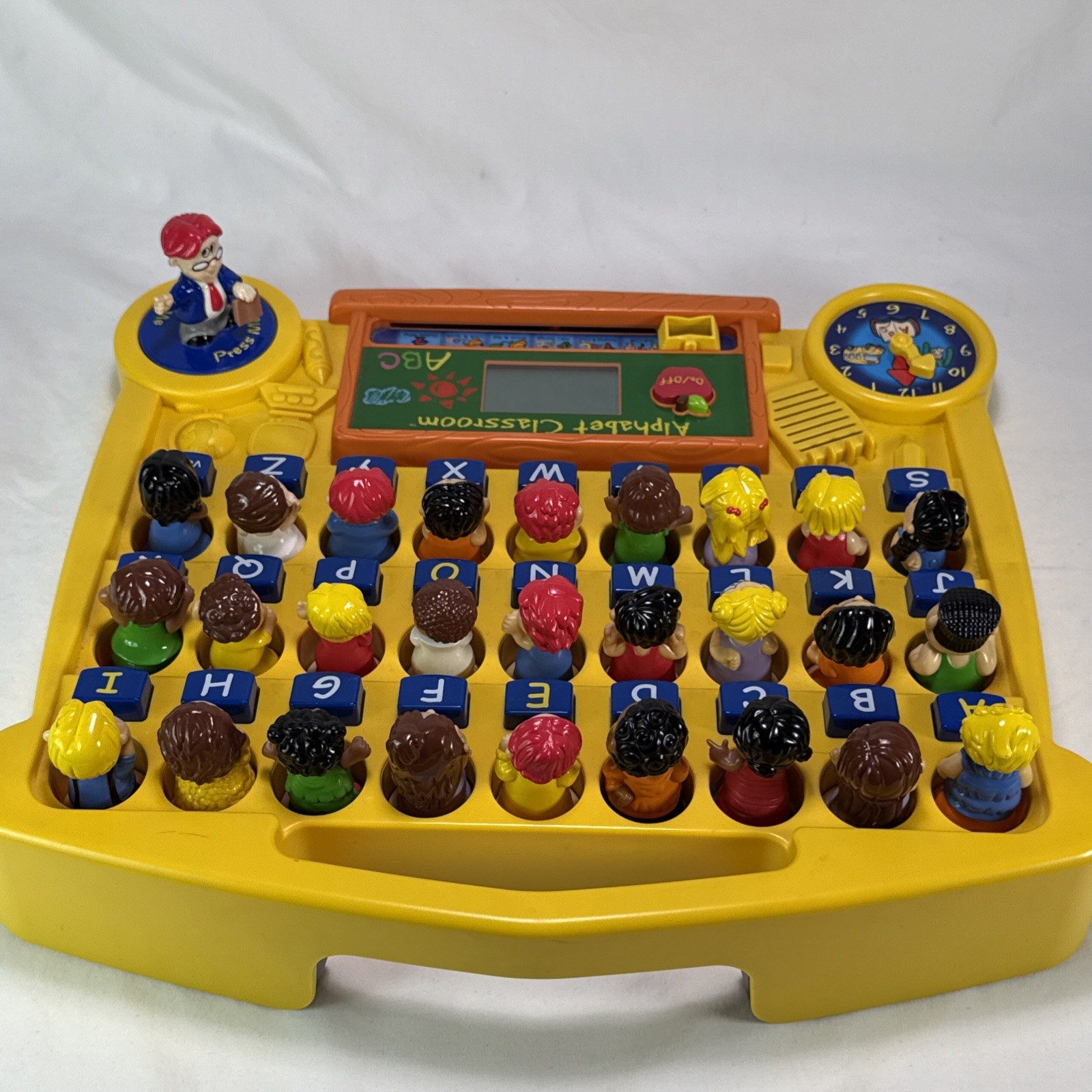 RARE Vtg VTech Interactive Alphabet Classroom Learning Toy Yellow – WORKS!