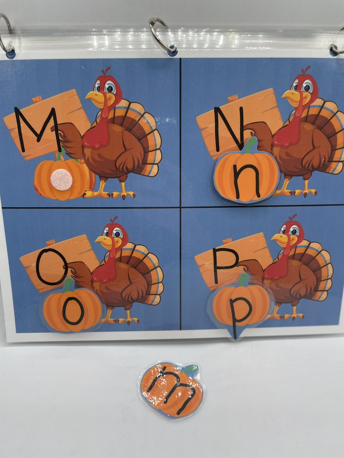 Preschool Children’s Busy Book Activity Game Alphabet Educational Match Letters