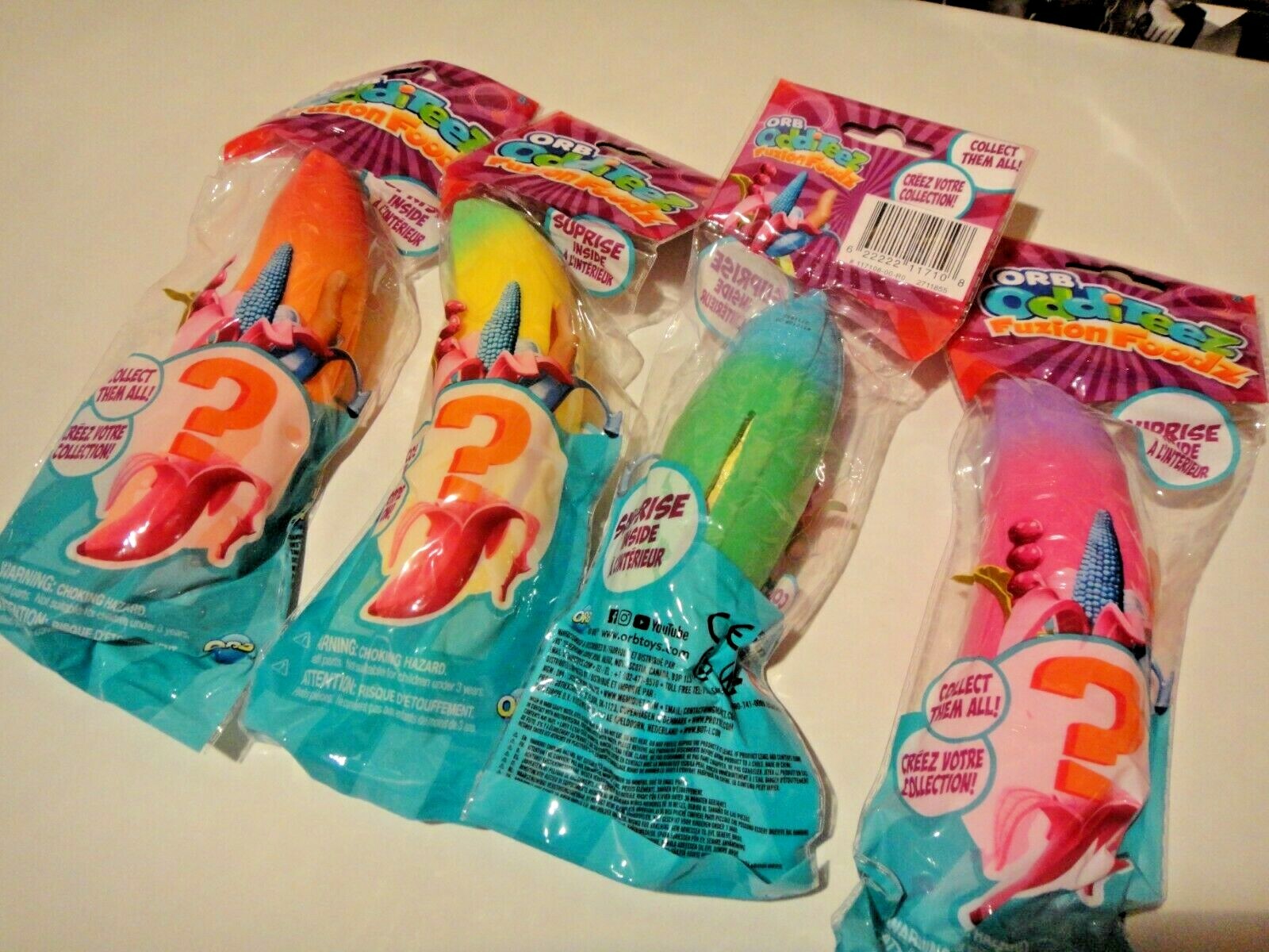 6 Pcs ORB Odditeez Fuzion Foodz Collect Them All Random Mix. color New US Seller
