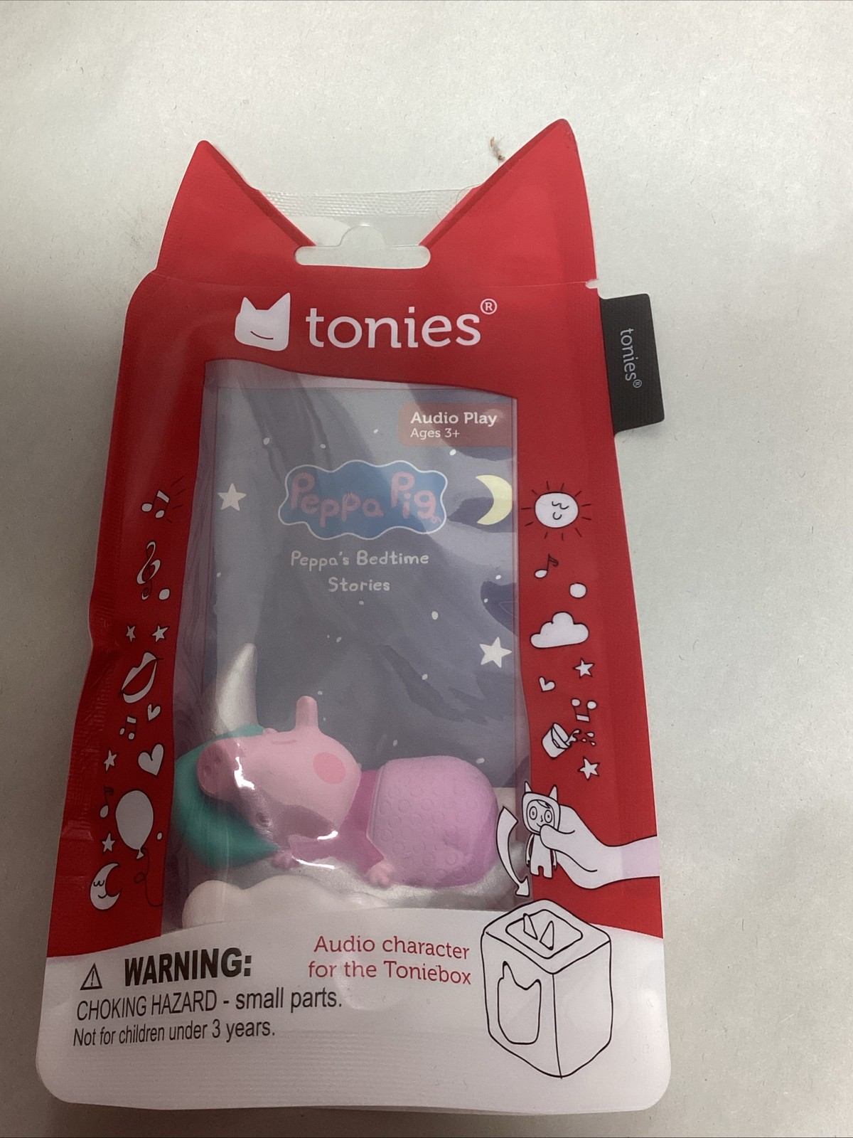 Tonies Peppa Pig Peppa’s Bedtime Stories Audio Play Figurine, 10 Stories NEW