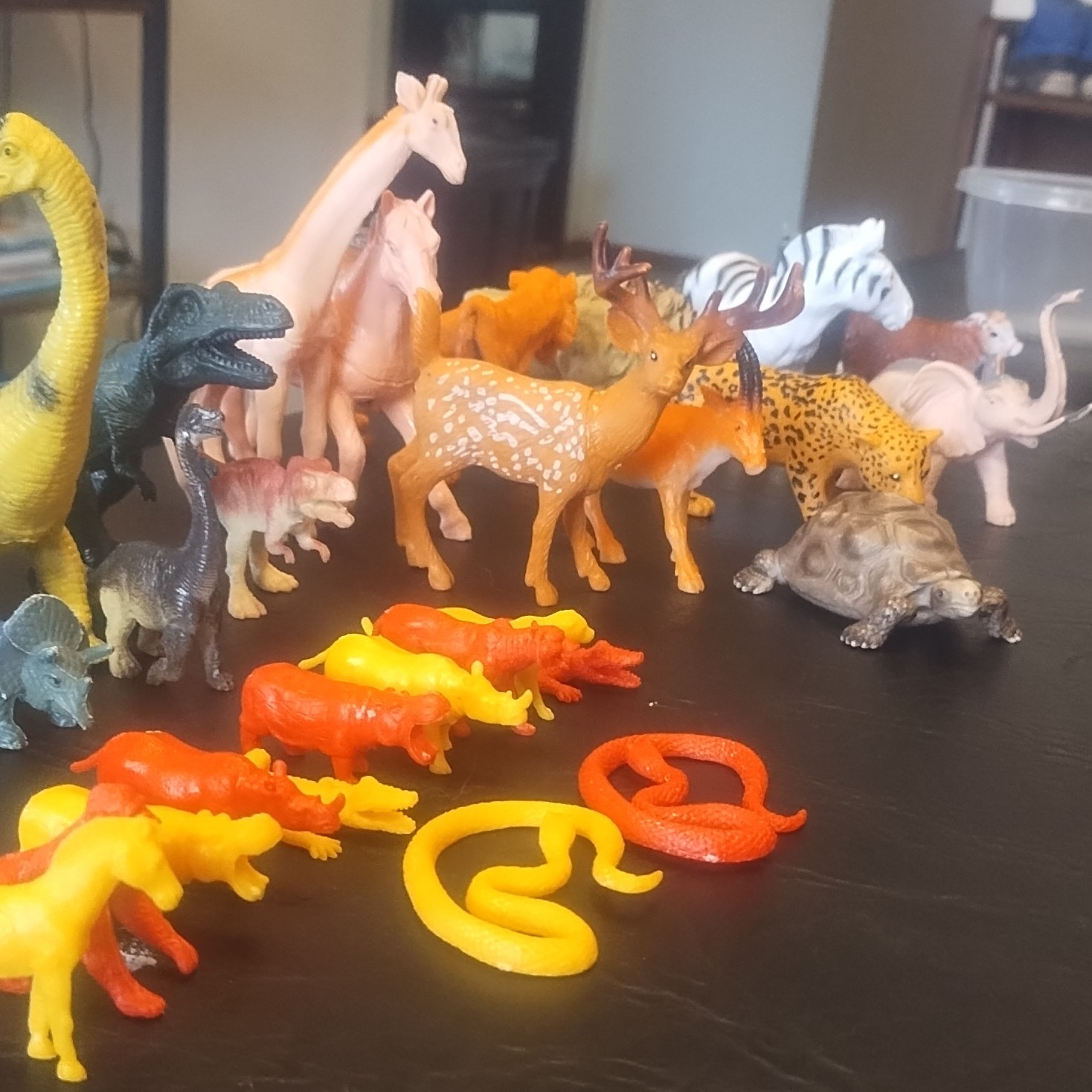 Educational Animal & Dinosaur Figures Toy Set Lot for Ages 3-4, 4-7, 8-11 Years