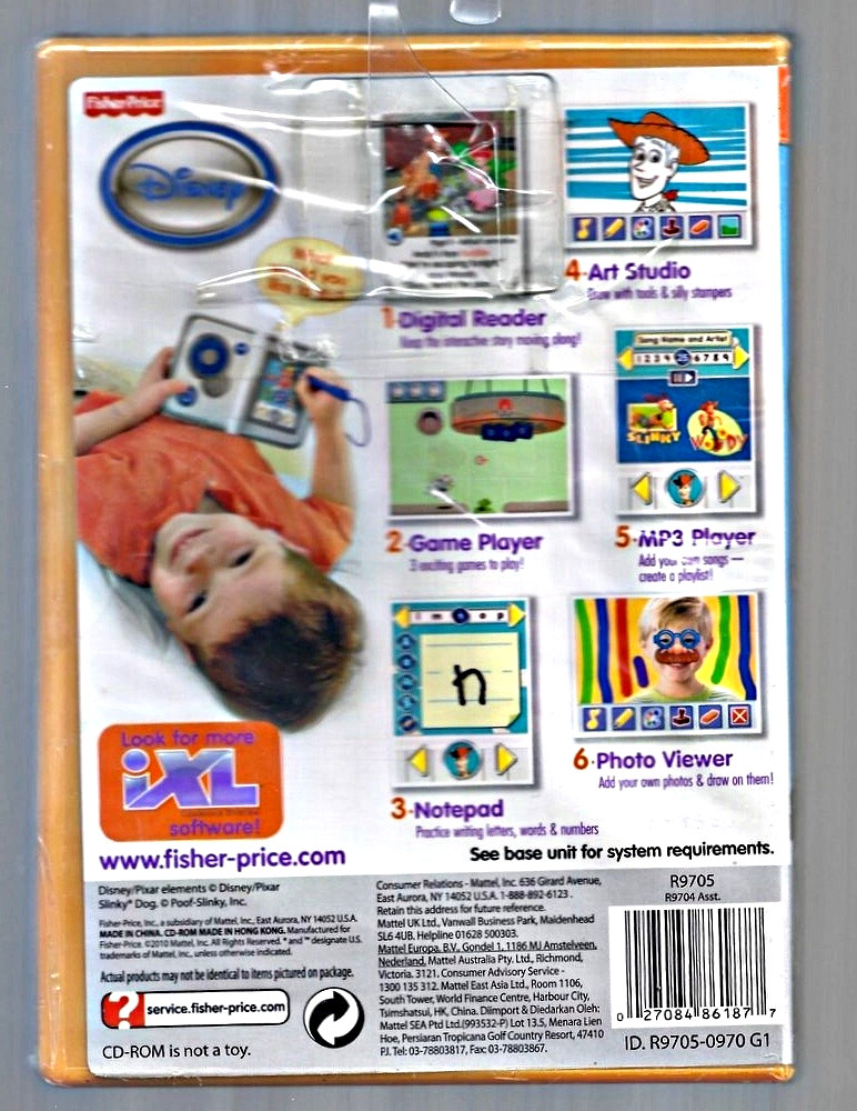 Fisher Price iXL Learning System Game Toy Story 3 CD-Rom 3-7 Years