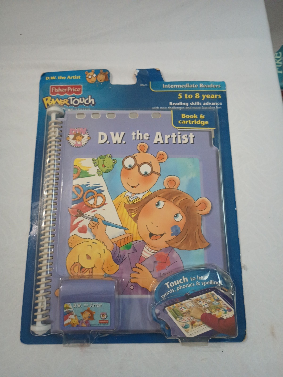 3 Fisher-Price Power Touch Books & Cartridges Elmo & Science Grade 3-6 up.
