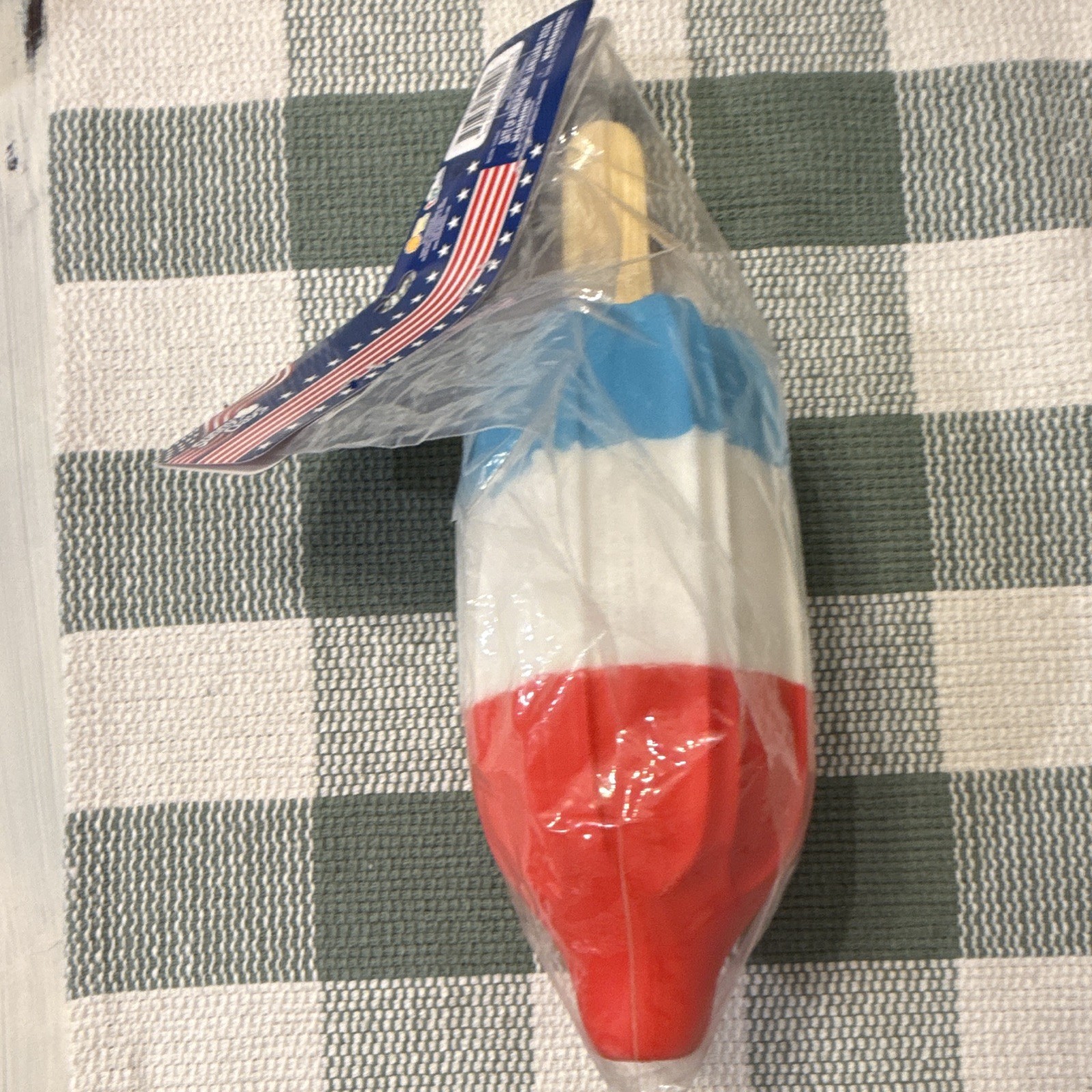 Sunny Days Squish Popsicle Tactile Squeeze Toy, Red White Blue, Age 3-4