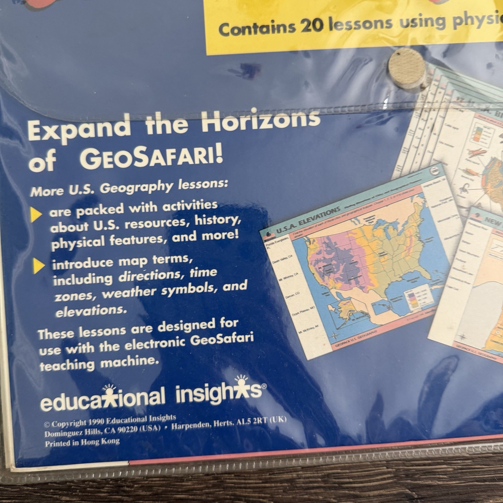GeoSafari Educational Insights Science Geography Puzzle Expansion Lot of 3