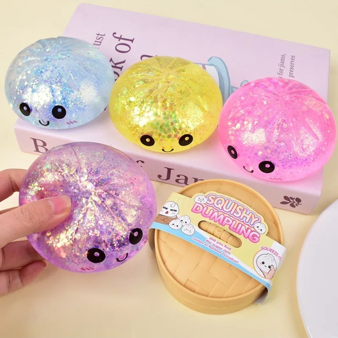 PRIMIUM GLITTER SQUISHY DUMPLING- EXCELLENT QUALITY- US SELLER – New