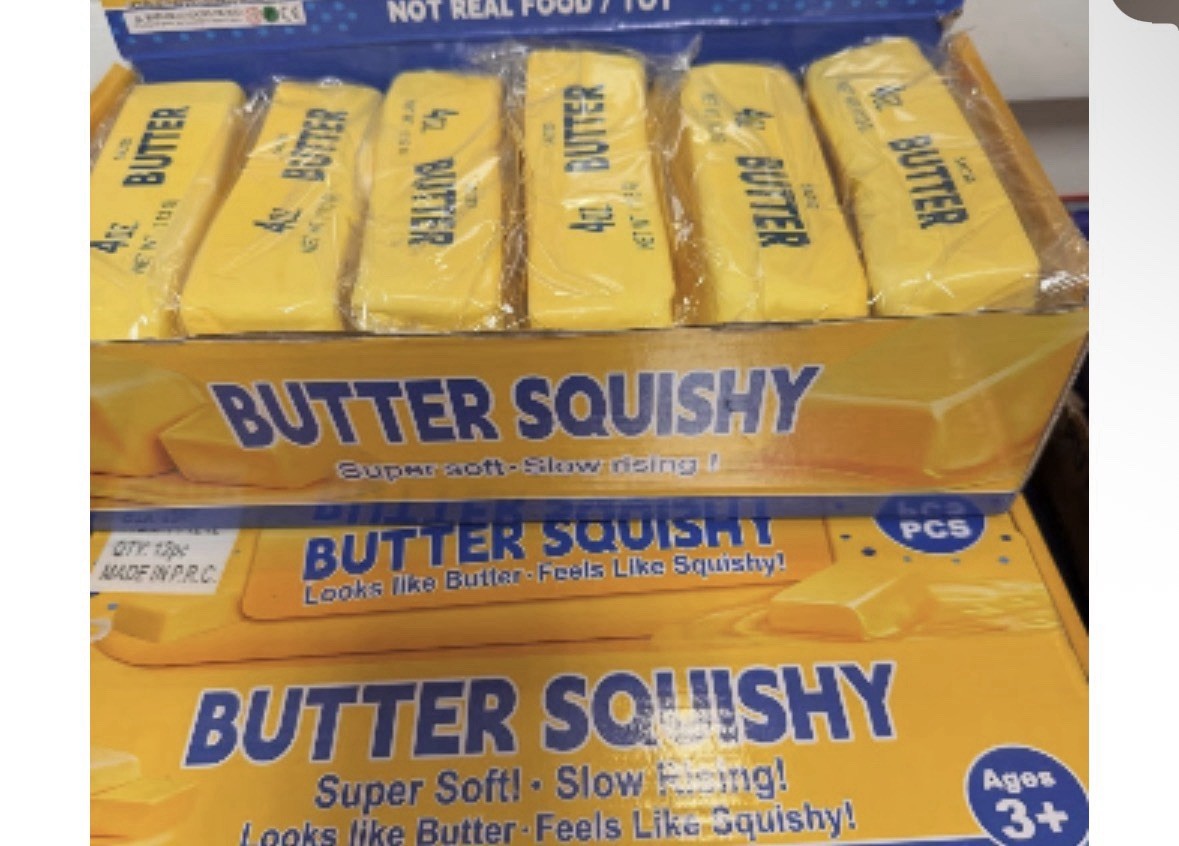 ✅ 1pc Butter Stick Squishy Fidget Toy Soft Stress Relief ADHD Anxiety Squeeze ✅*
