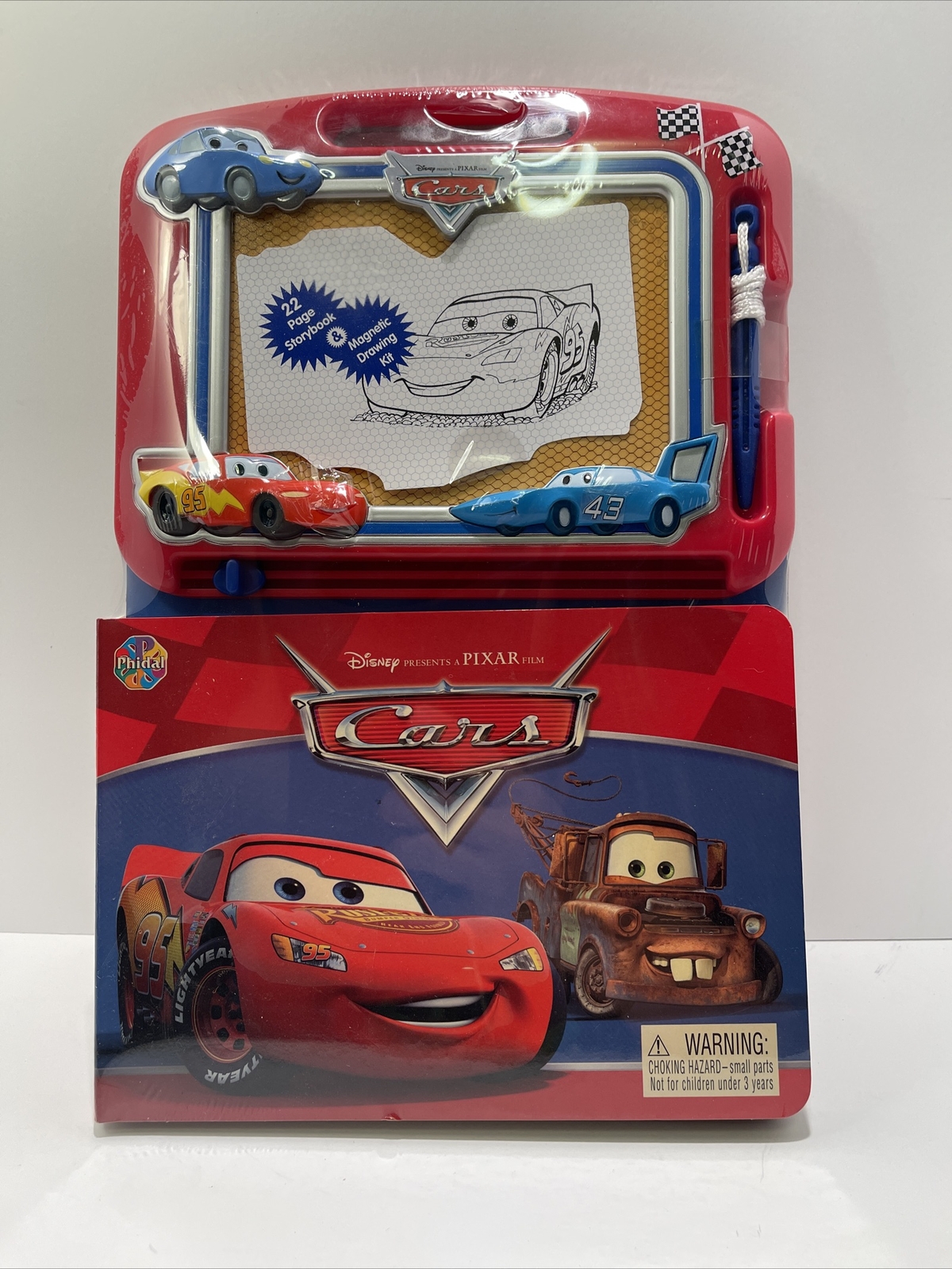 Disney Pixar CARS Magnetic Drawing Board and Book Set Sealed NEW 2006