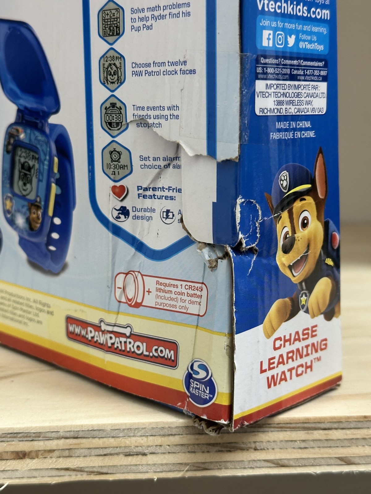 PAW Patrol Dog CHASE Vtech DAMAGED PACKAGE