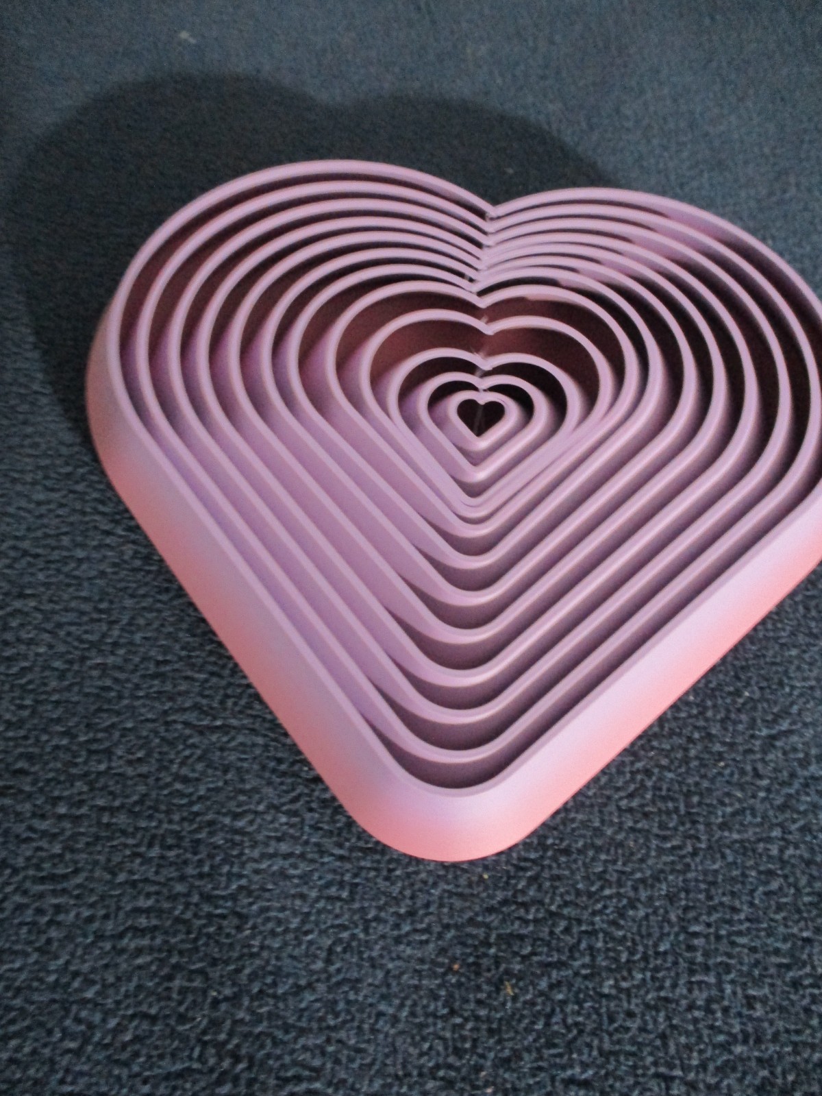 HEART FIDGET LAVENDAR AND PINK 4 X 4 INCHES