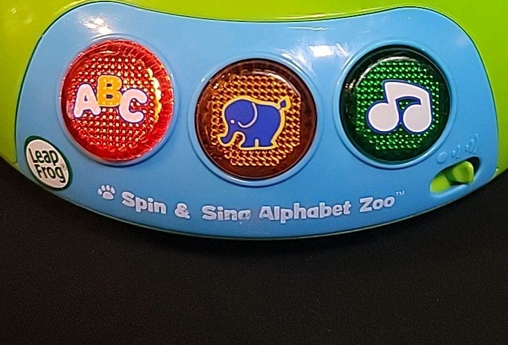 Leapfrog Spin and Sing Alphabet Zoo for Ages 6 Months To 36 Months Blue