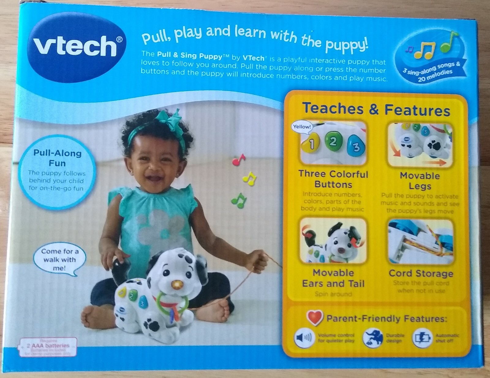 Vtech Pull and Sing Puppy 6-36 Months-NEW