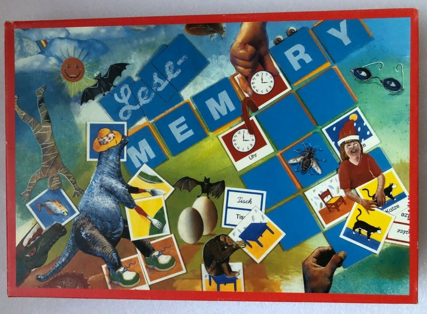 German Reading Memory Game for Children Kids Learning Foreign Language Education
