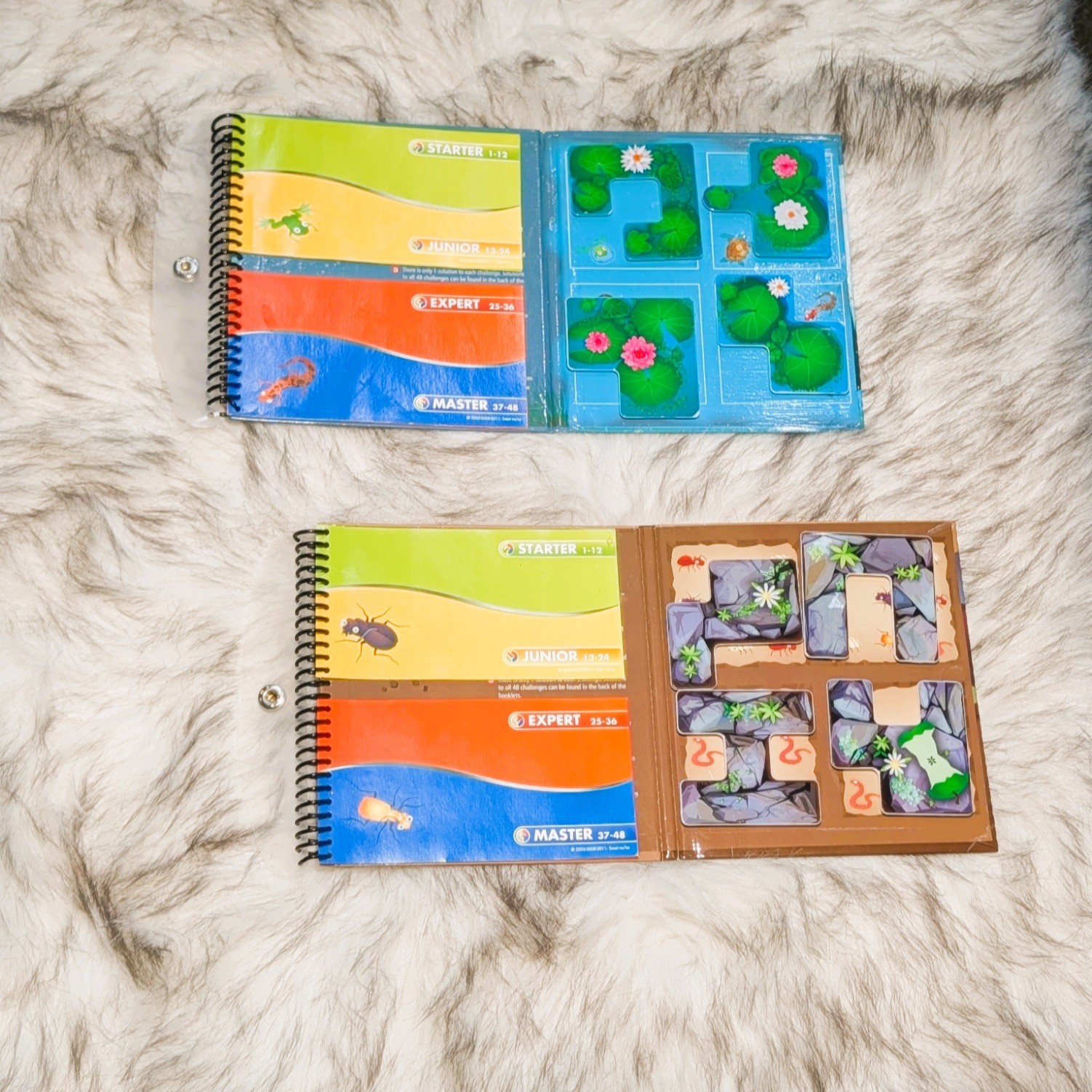 SmartGames Magnetic Travel Games Waterworld & Busy Bugs Logic Puzzles