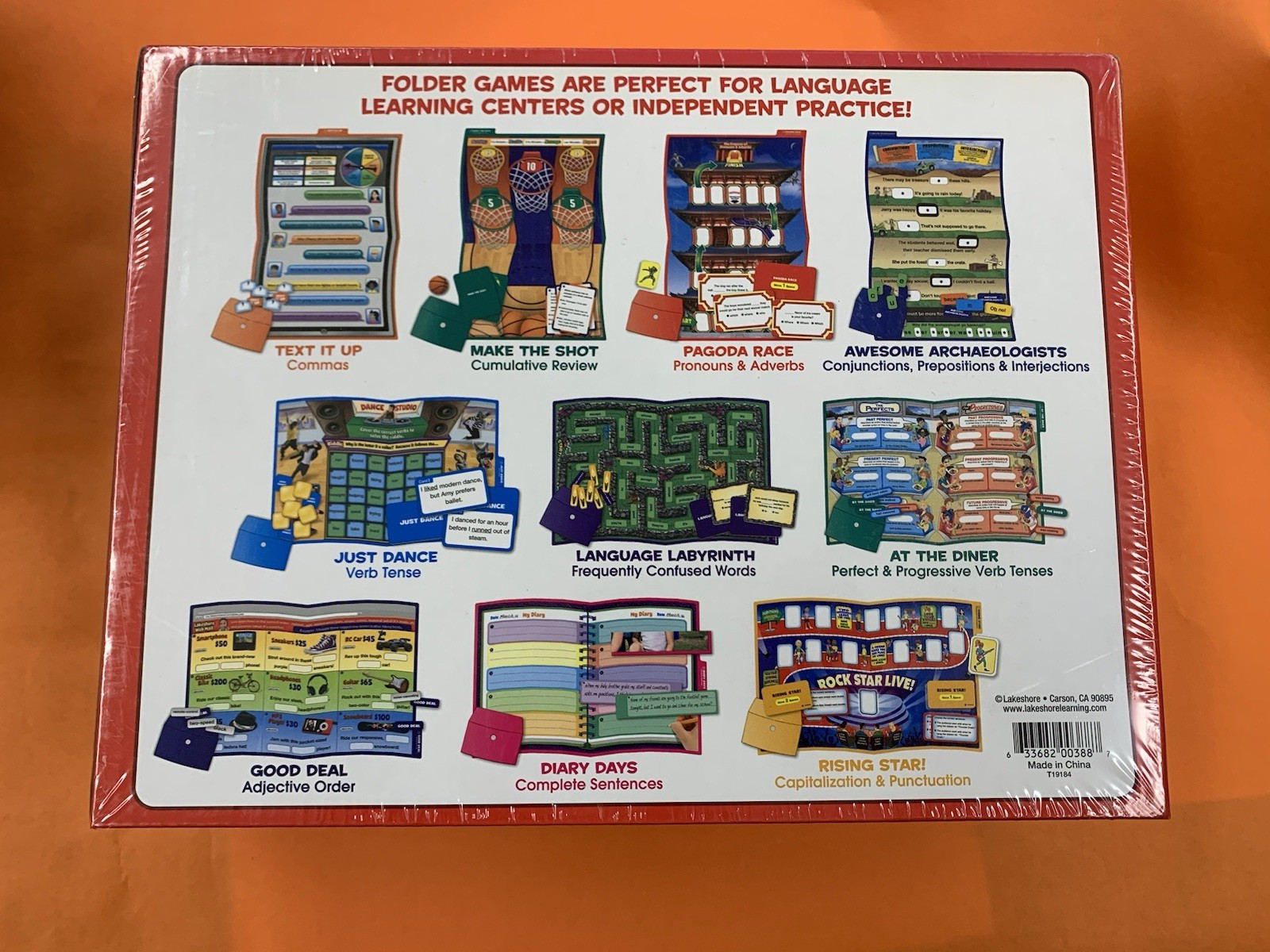 Lakeshore Grammar & Writing Skills Practice Activities Folder Games Grades 4-5