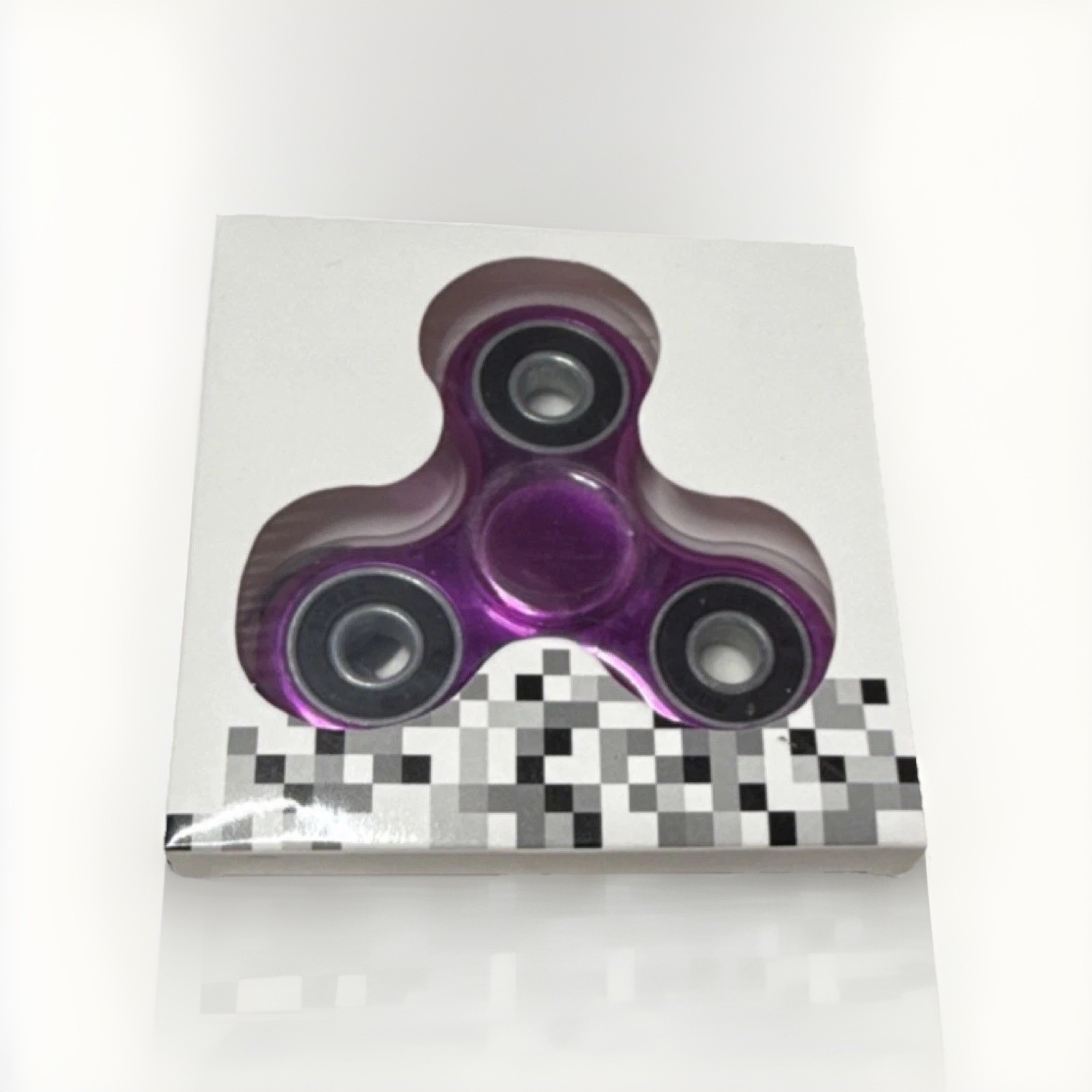 Purple Black Hand Spinner Fidget Toy for Ages 8-16 Years Stress Relief