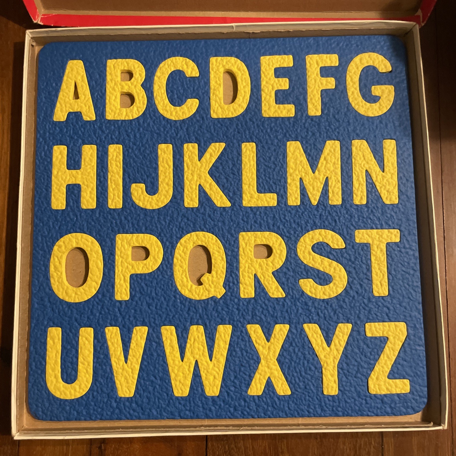 Vintage 1979 Lauri A to Z Panel 2305 Caps In Box Children’s Puzzle Made In USA