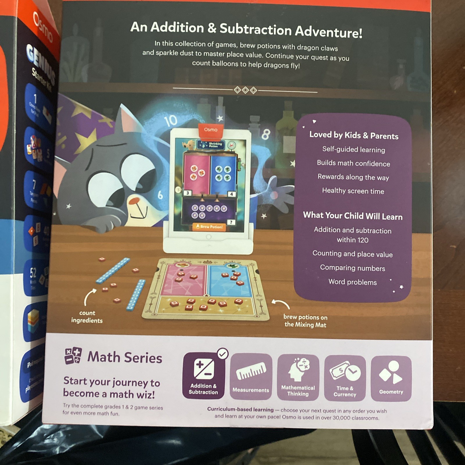 Osmo Genius Starter Kit For iPad & Math Wizard Magical Workshop Ages 6-10