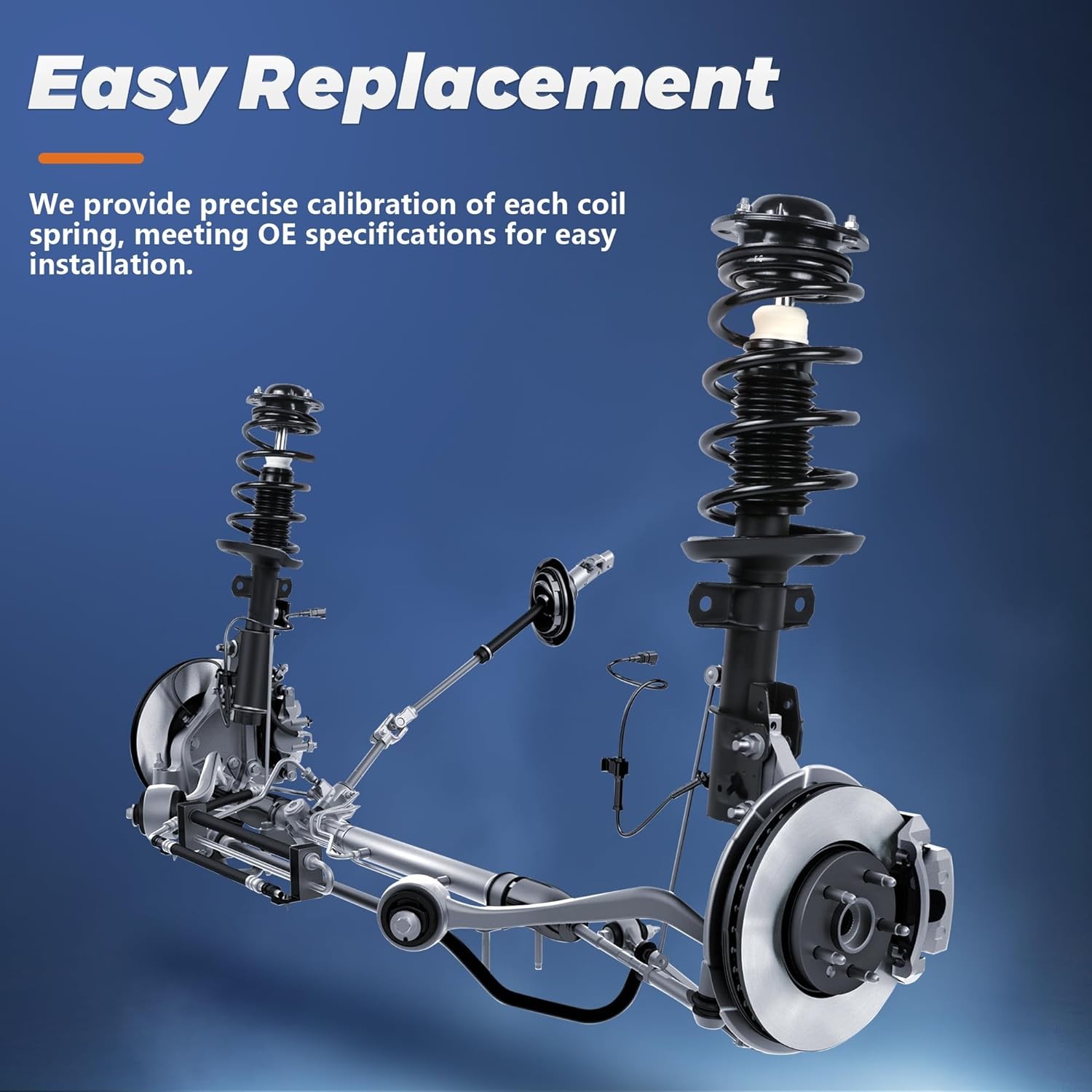 271951 271952 171953 171954 Complete Front Rear Struts Assembly Compatible for