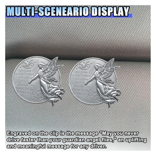 Guardian Angel Visor Clip for Car, Bless Driving Safety Car Accessories, 2PCS