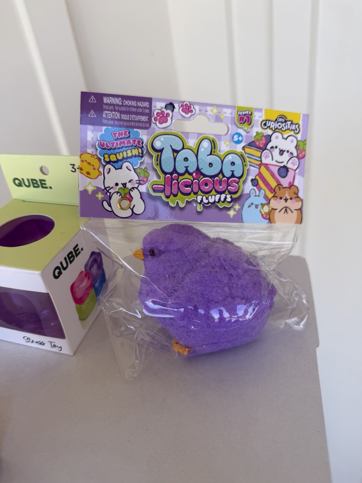 NeeDoh Blue Nice Ice Baby Purple Qube Squish Axolotl Taba Fluff Squeeze