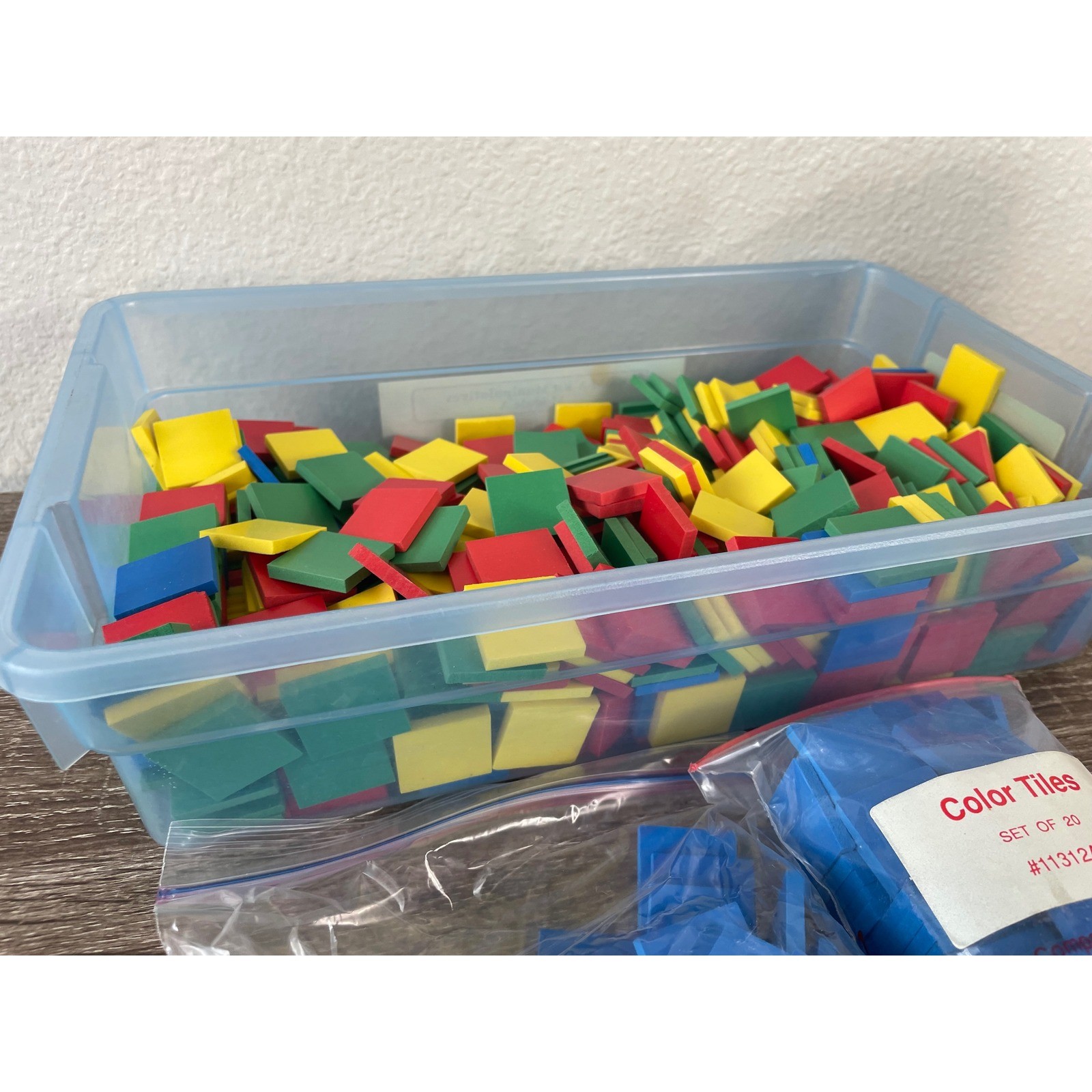 Harcourt Brace Attrilinks Math Manipulatives Kit Color Tiles Elementary Set