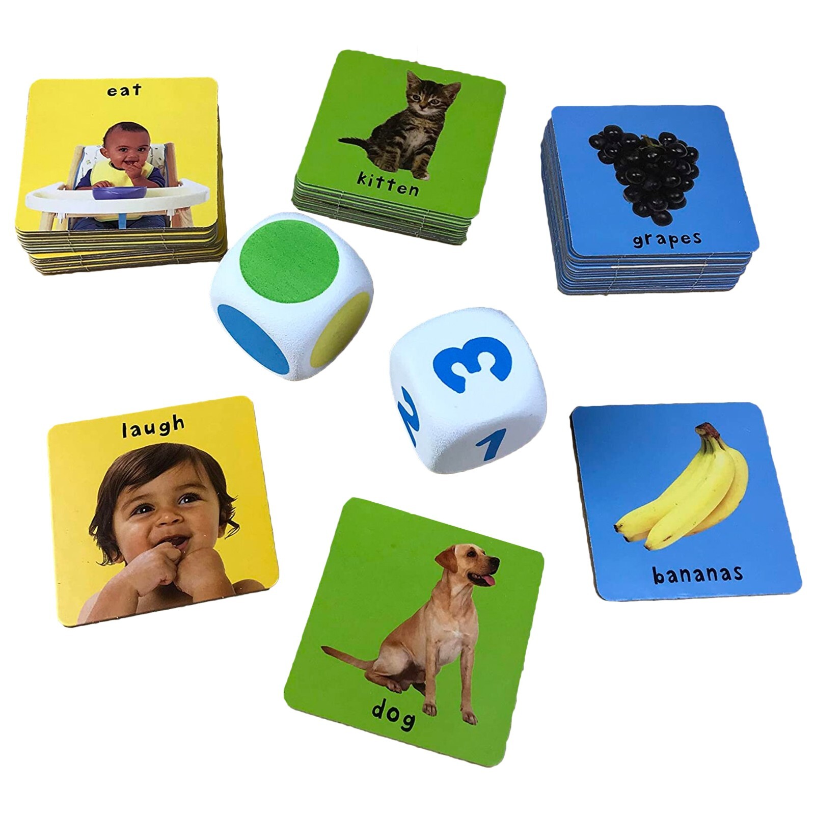 First 100 Words Activity Game, Active Fun and Learning for Toddlers and Children