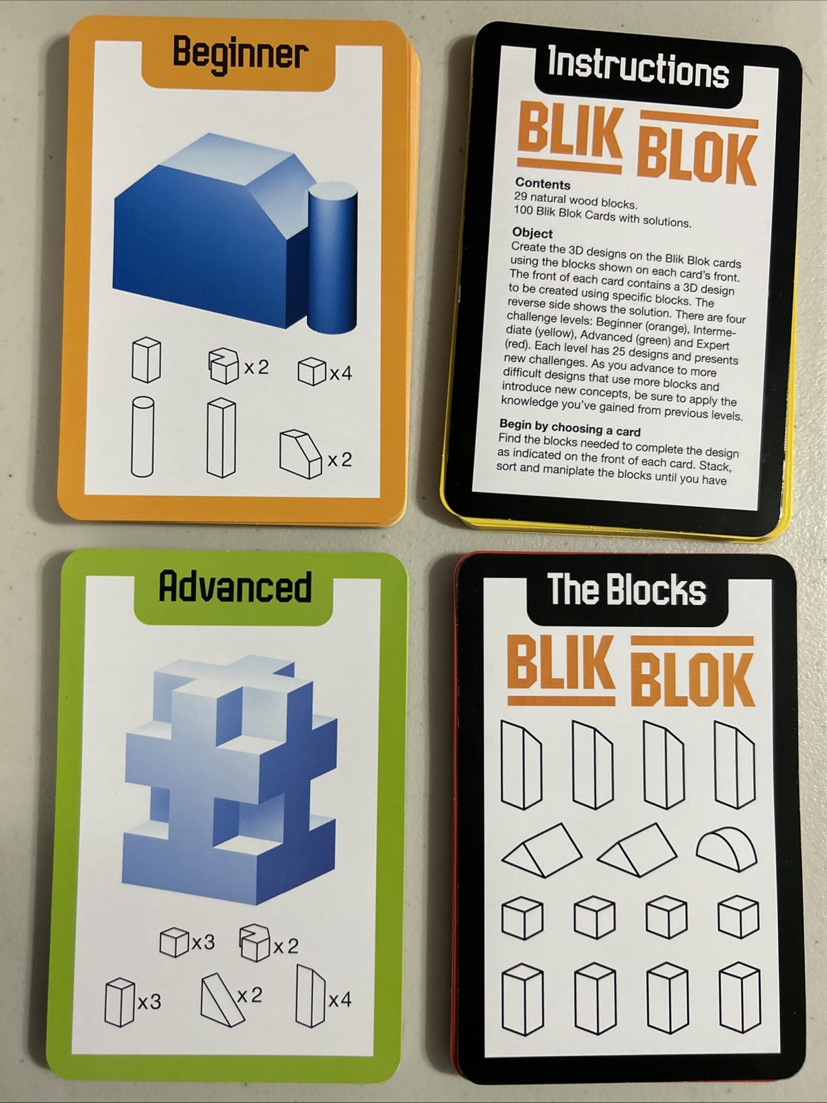 Wooden Blik Blok – Can you build what you see? By MindWare (2006)