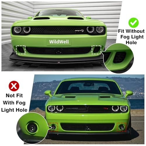 WildWell Front Bumper Lower Grill For Dodge Challenger 2015-2023 Air Intake