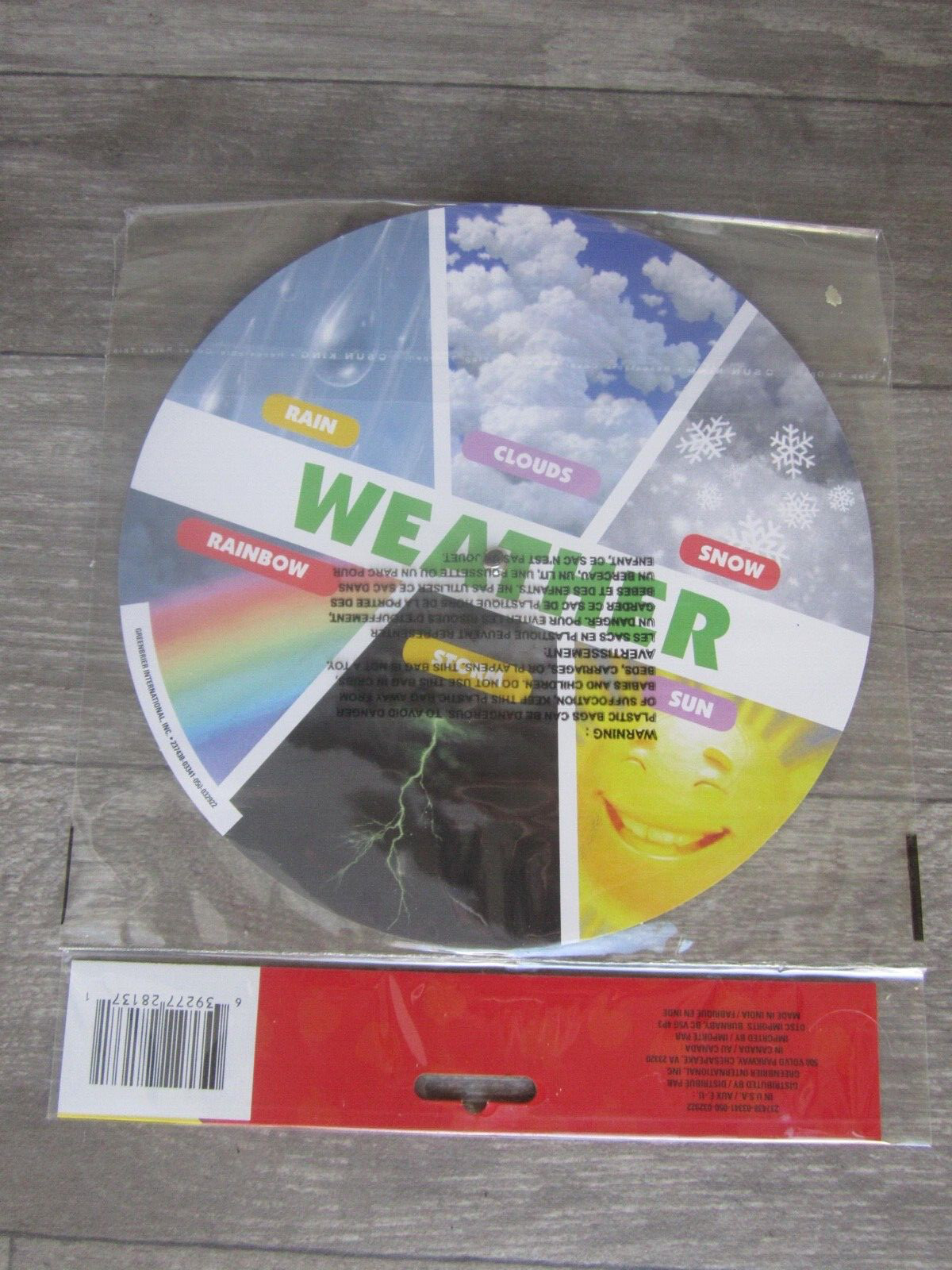 Teaching Tree Educational Spinner 8″ Guide To The Sky Cirrus Stratus Cumulus Pkg