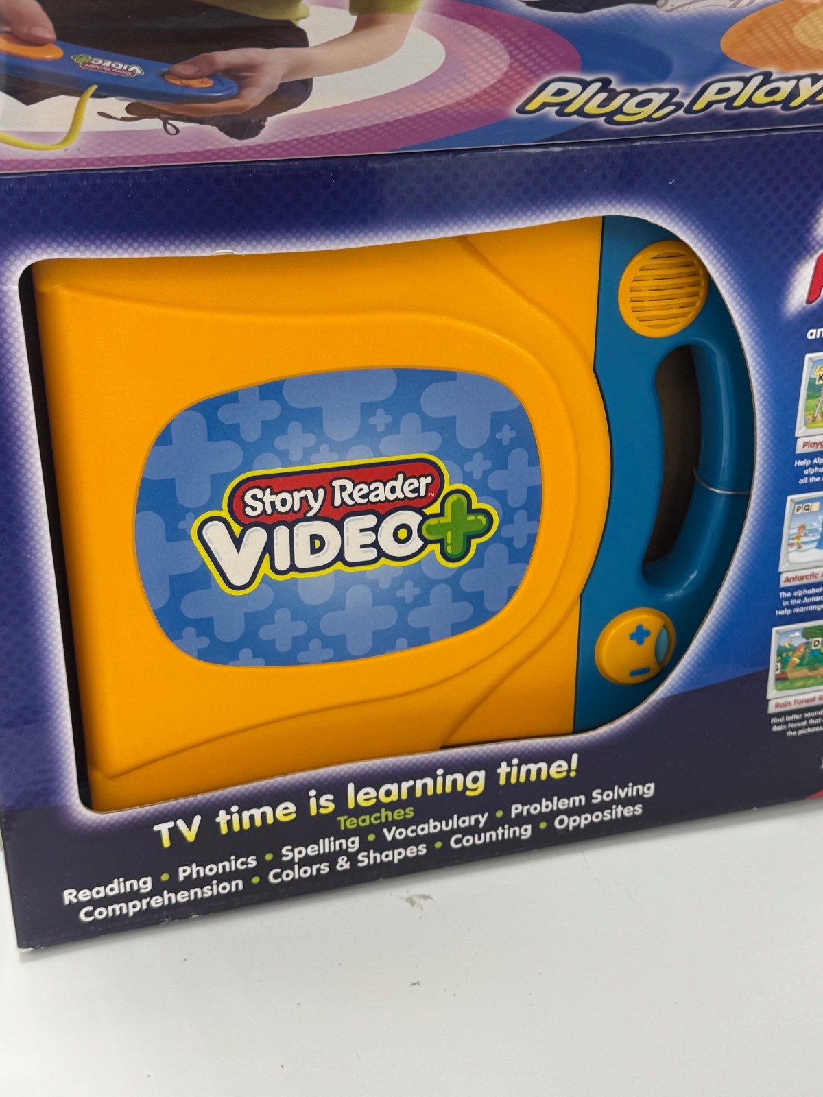 NEW Story Reader Video Plus Early Learning System With 4 Books & Cartridges Elmo