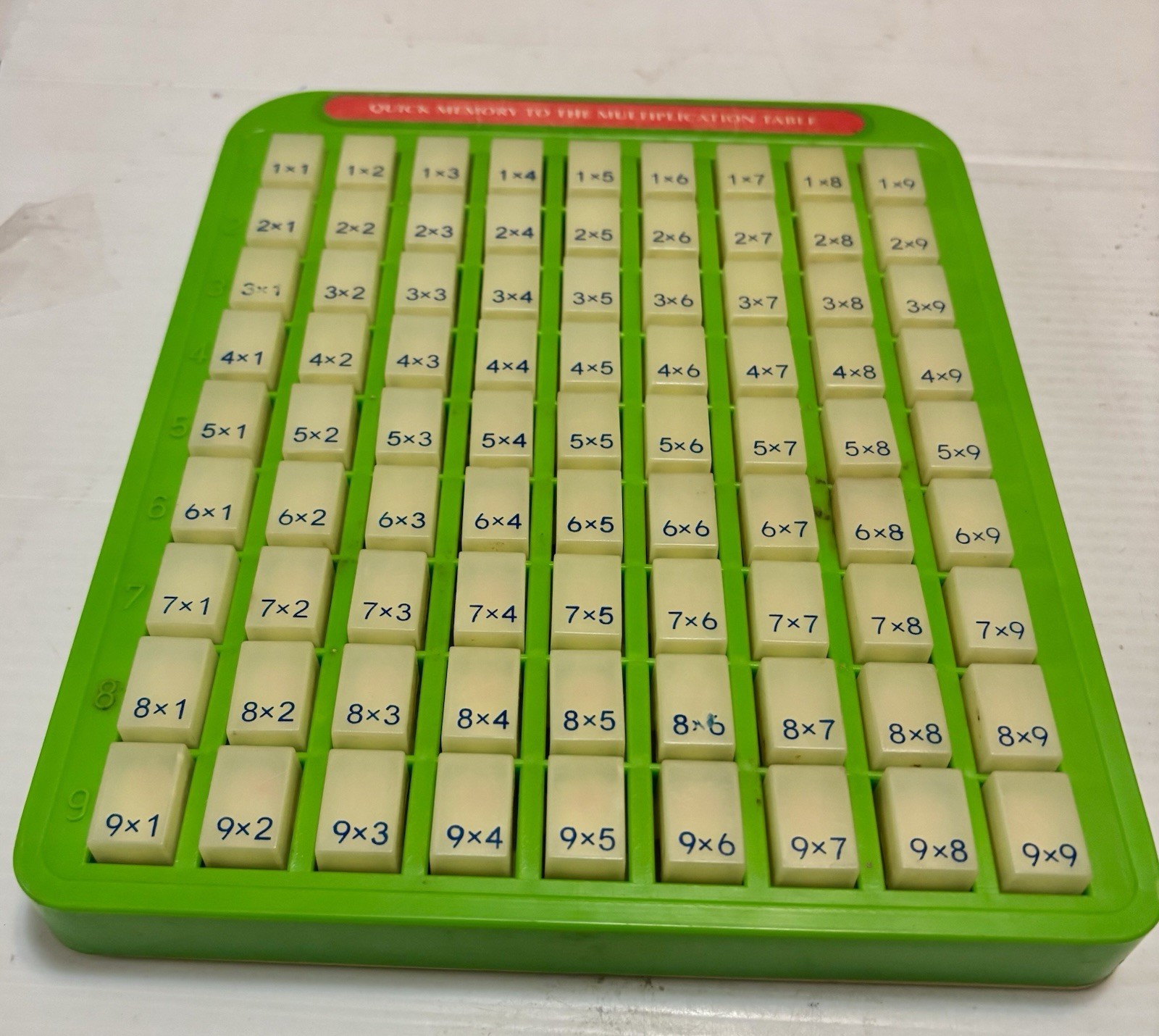Vintage Touch & Tell Multiplication Table Push Button To See Answer VGC Rare HTF