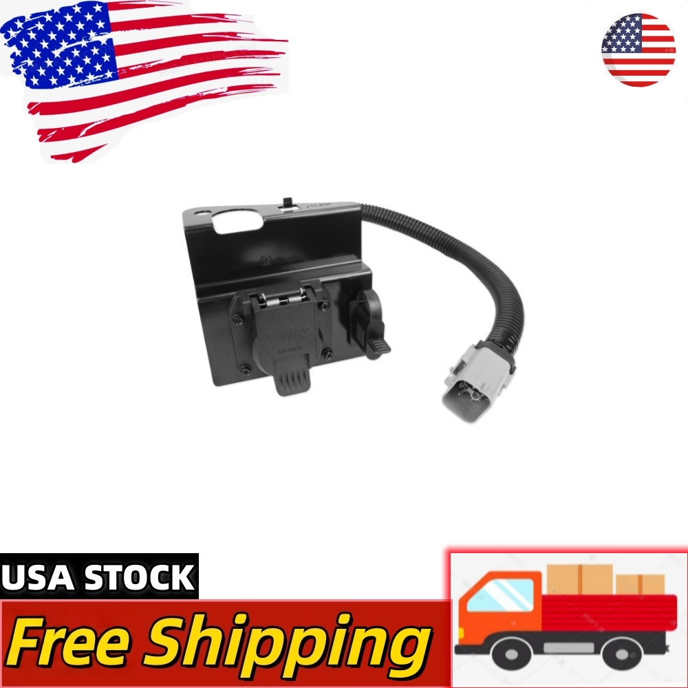 4 & 7 Pin Trailer Tow Wiring Harness Plug Fit for 1999-2001 Ford F250 F3