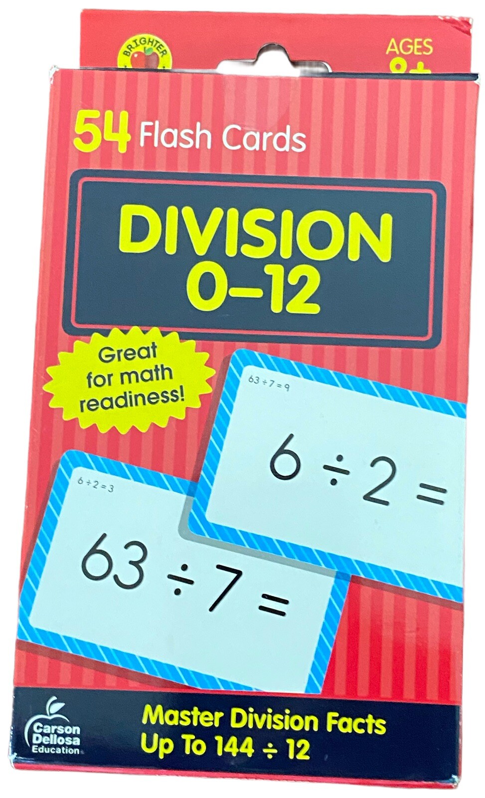Carson Dellosa 3-Pack Math Flash Cards for Kids Ages 4-8, Addition Subtraction
