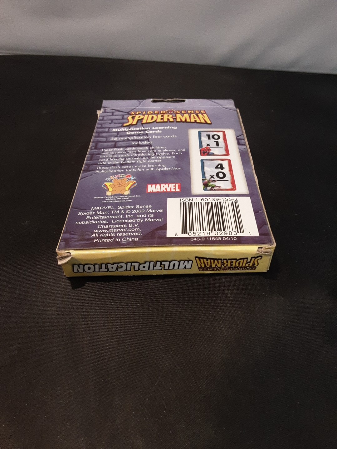 Marvel Spider-Man “Spider Sense” math Flash Cards Learning Game Cards .