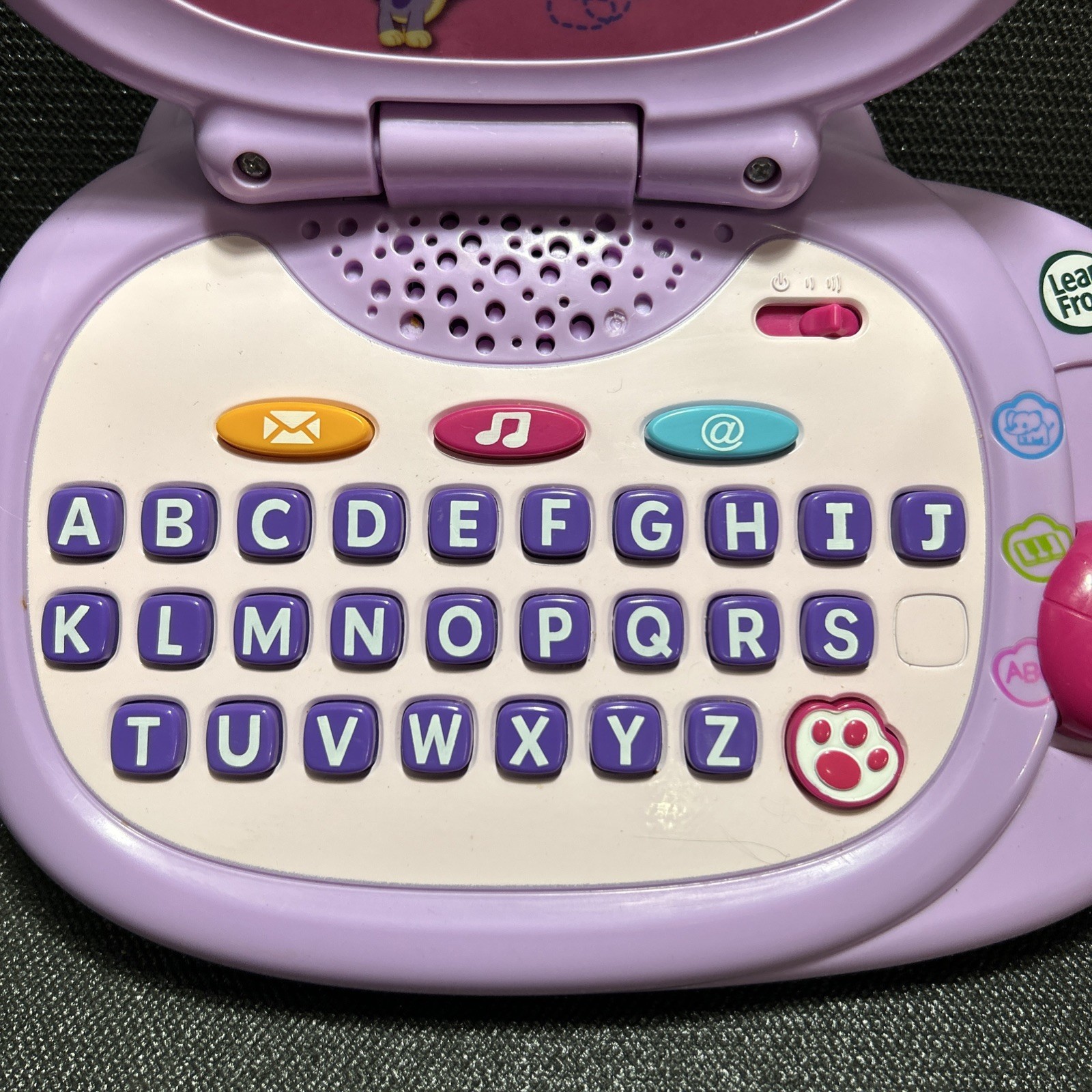 Leap Frog My Own Leaptop Laptop 2010 Purple Pink w/Cord. Tested Works Great