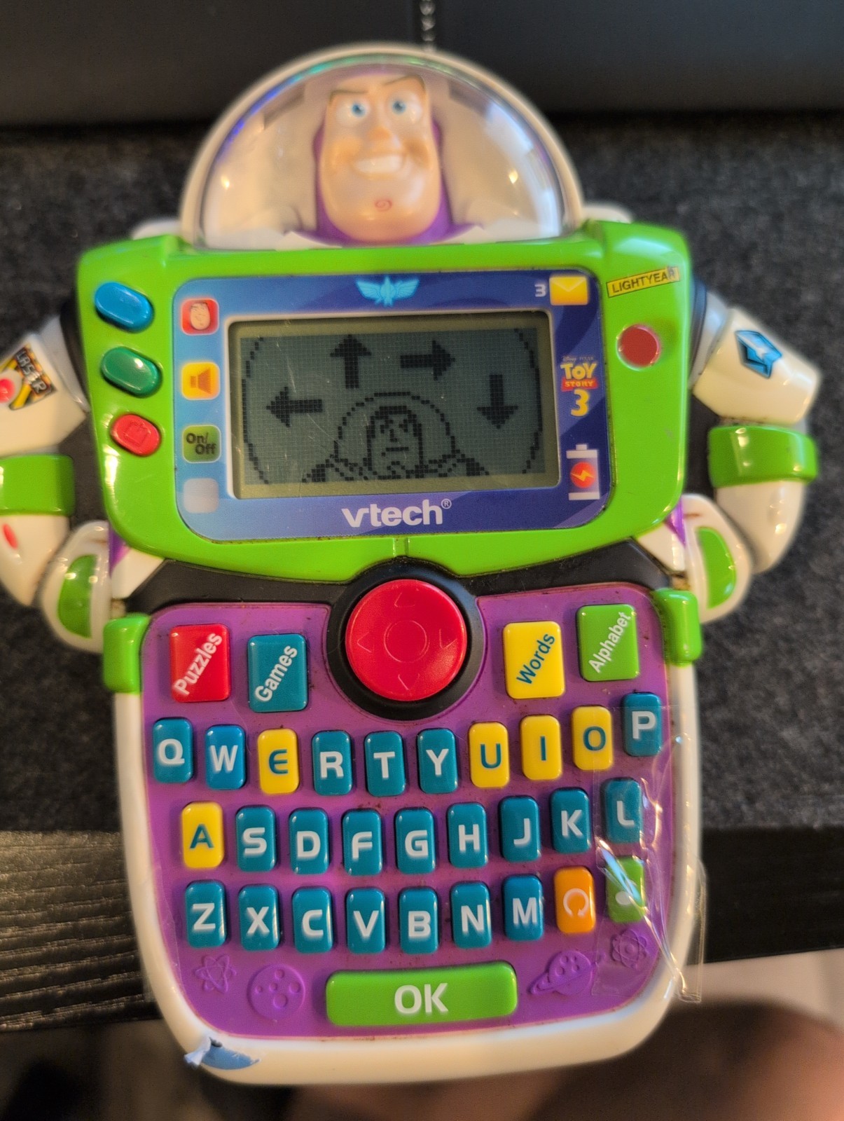 VTech Toy Story 3 BUZZ LIGHTYEAR Learn & Go Electronic Handheld – Tested Working