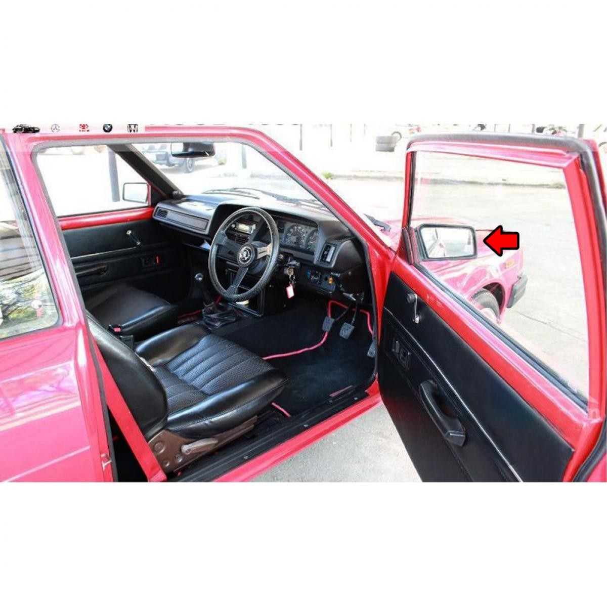 Side View Manual Adjust Mirrors Pair Fit Toyota Corolla 79-87 KE70 AE80 82 EE80