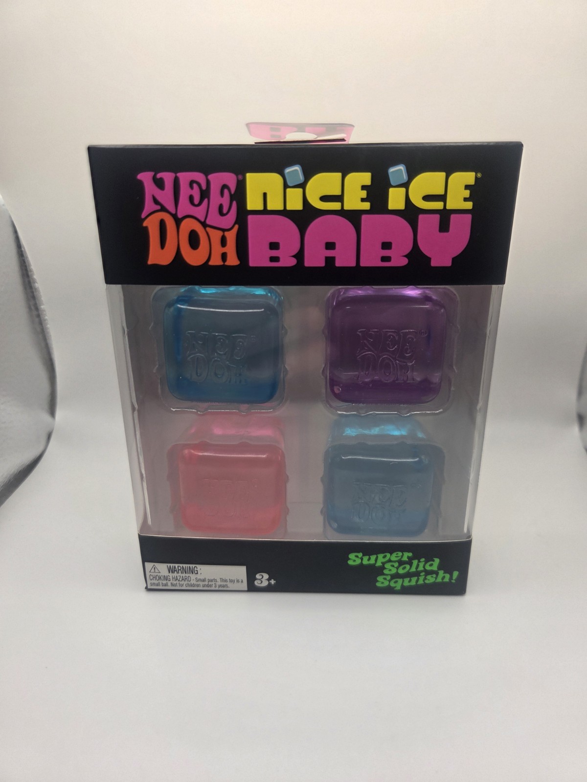 Pack of 4: NeeDoh Nice Ice Baby Viral Squishy, 4 Count, Shilling Brand Sealed
