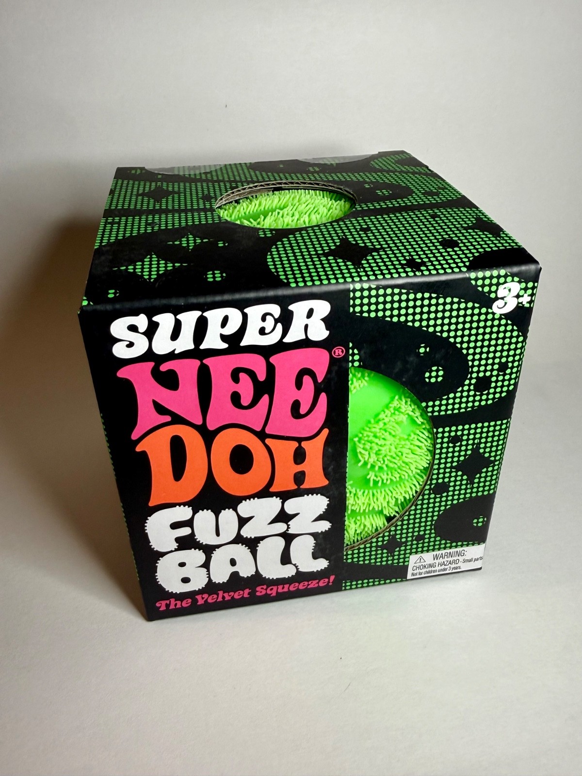 NeeDoh SUPER FUZZ Ball Green XL Giant Fuzzy Squishy Stress Toy 🔥 100% AUTHENTIC