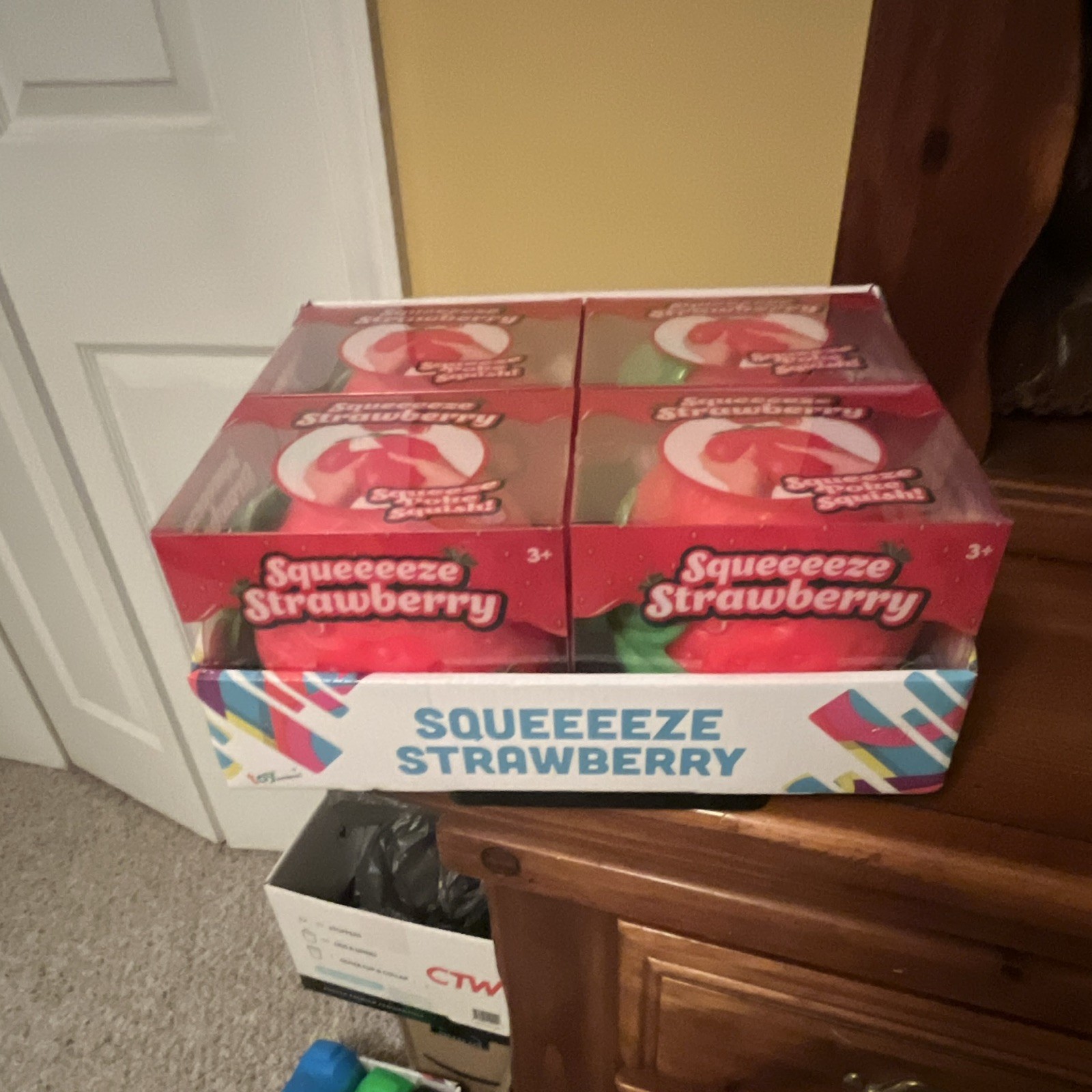Sunny Days4pk Squeeeeze Strawberry Tactile Gel Squeeze Toy & BOX MPN 470551