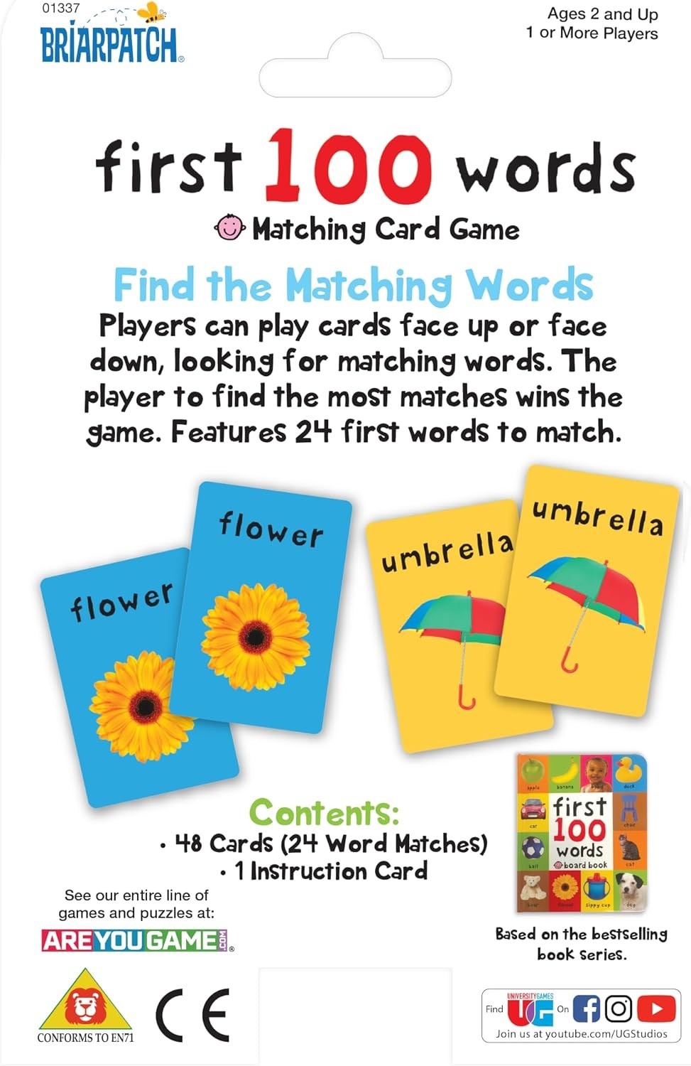 First 100 Words Matching Card Game, Based On Board Books By Roger Priddy, Pre…